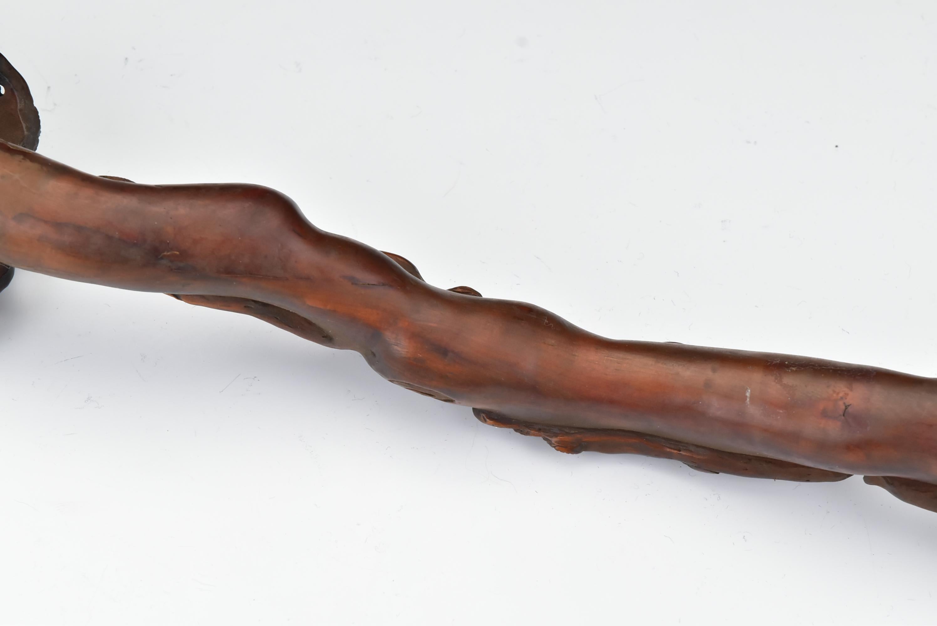 18th Century Chinese Ruyi Sceptre / Scepter with Carved Pine Tree and Rats 4
