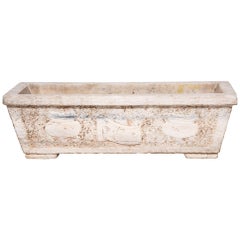 18th Century Chinese Shan Shui Marble Trough