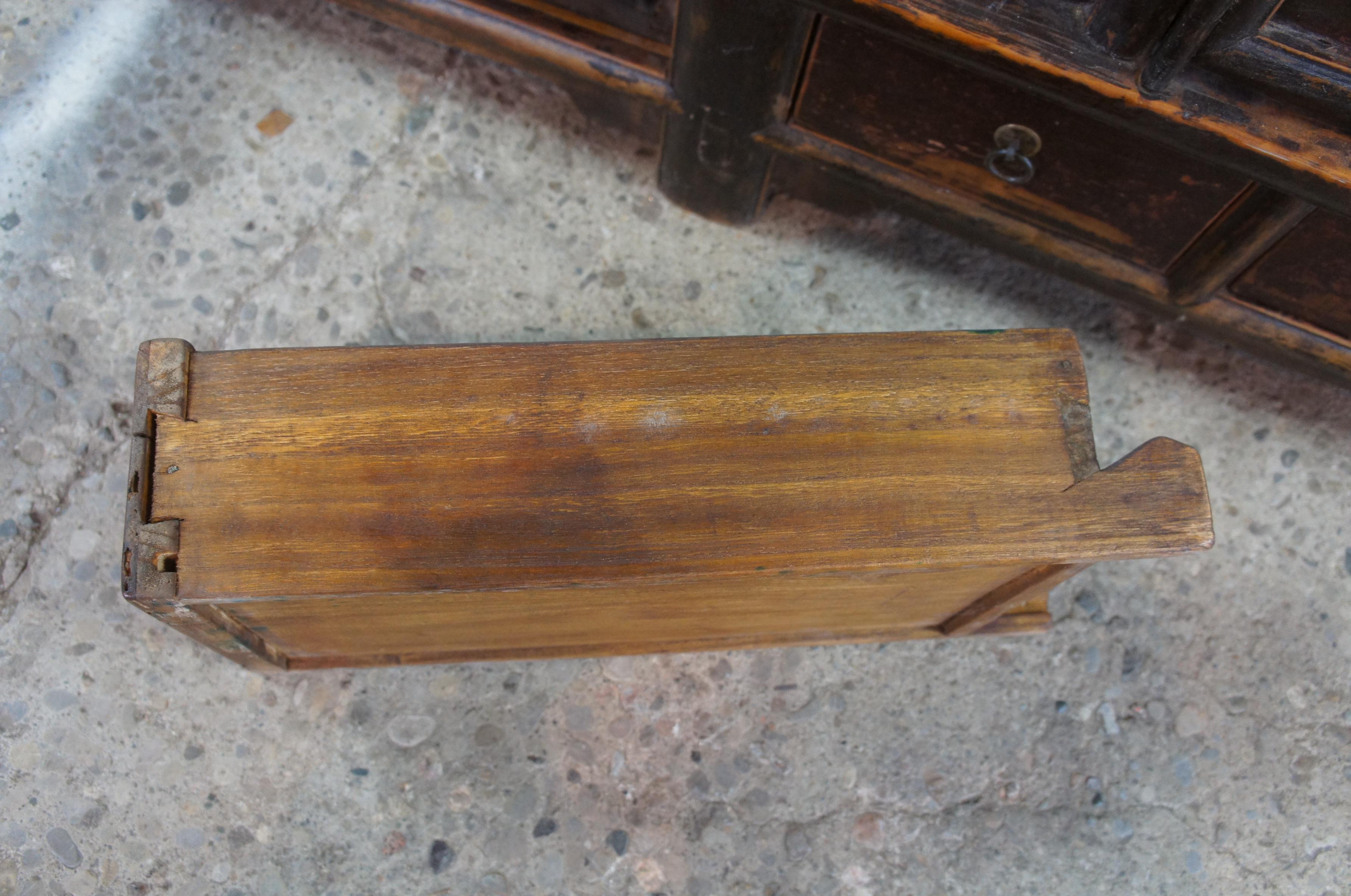 18th Century Chinese Shanxi Elm & Pine Sideboard Altar Apothecary Console Table 2