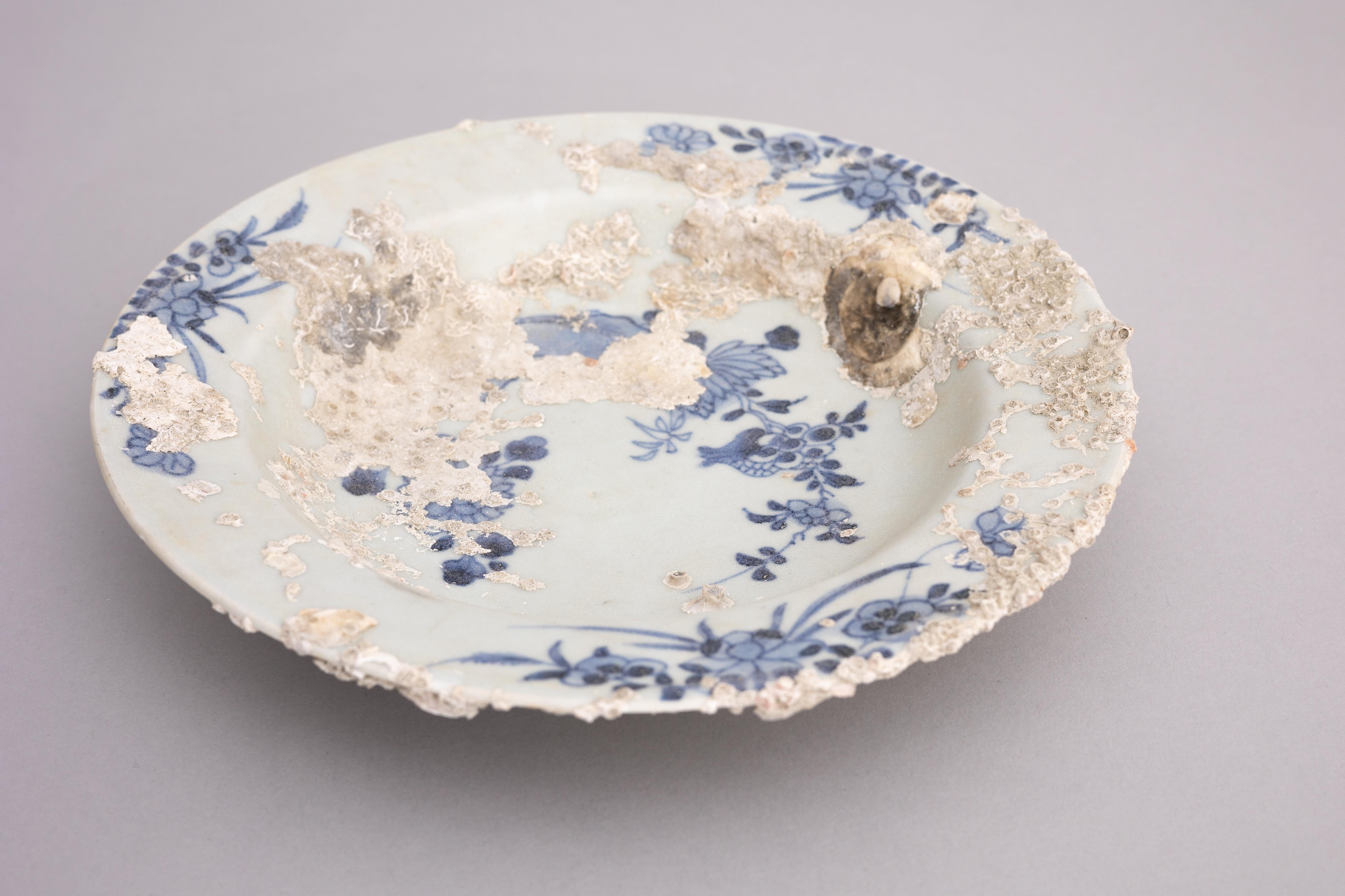 18th Century Chinese Shipwreck Porcelain Dish 4
