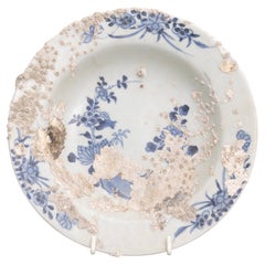 18th Century Chinese Shipwreck Porcelain Dish
