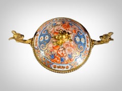 18th Century Chinese Soup Tureen: Imari Elegance with 19th Century French Gilt B