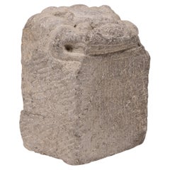 Chinesische Guardian-Skulptur aus Stein aus dem 18. Jahrhundert
