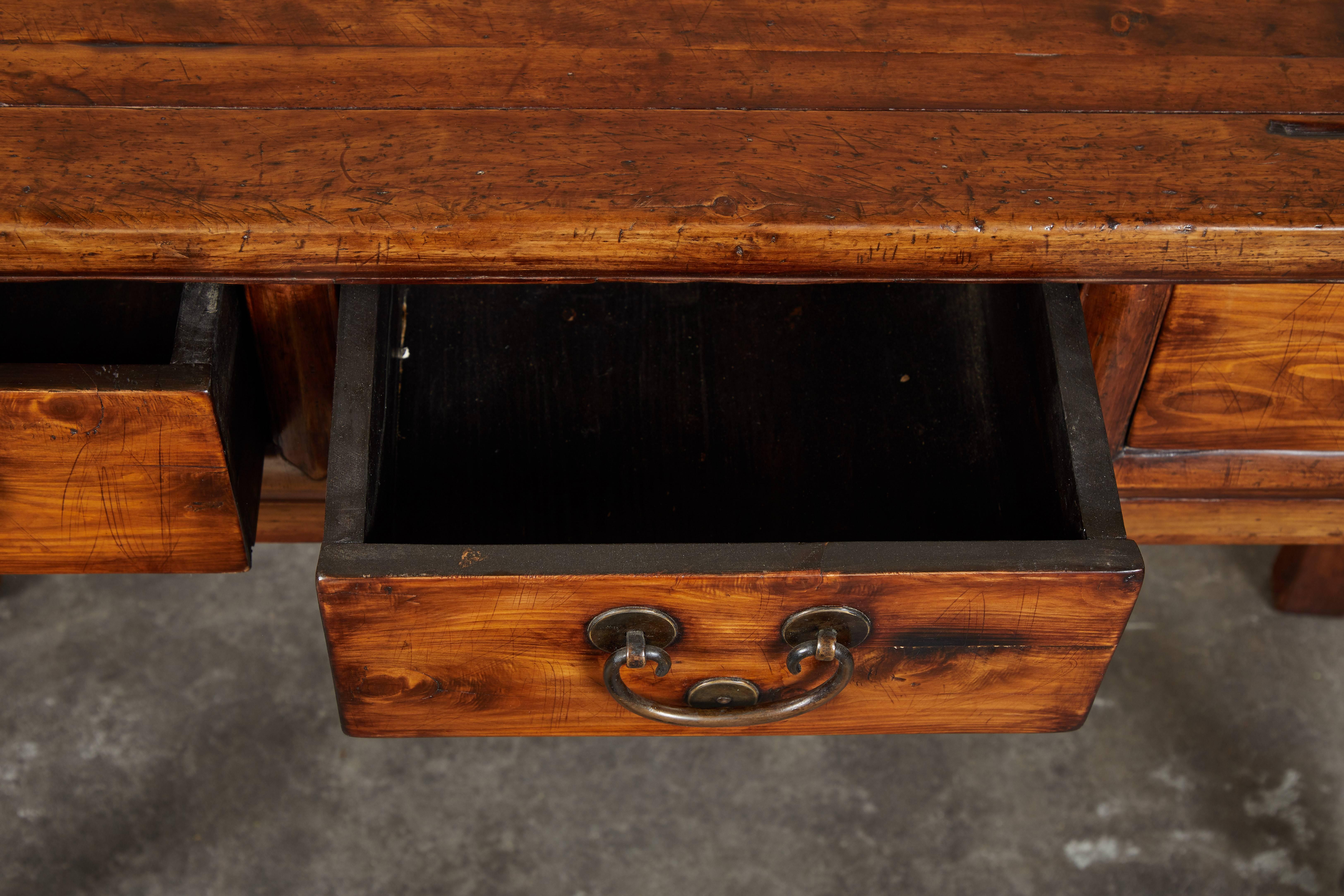 18th Century and Earlier 18th Century Chinese Three-Drawer Console