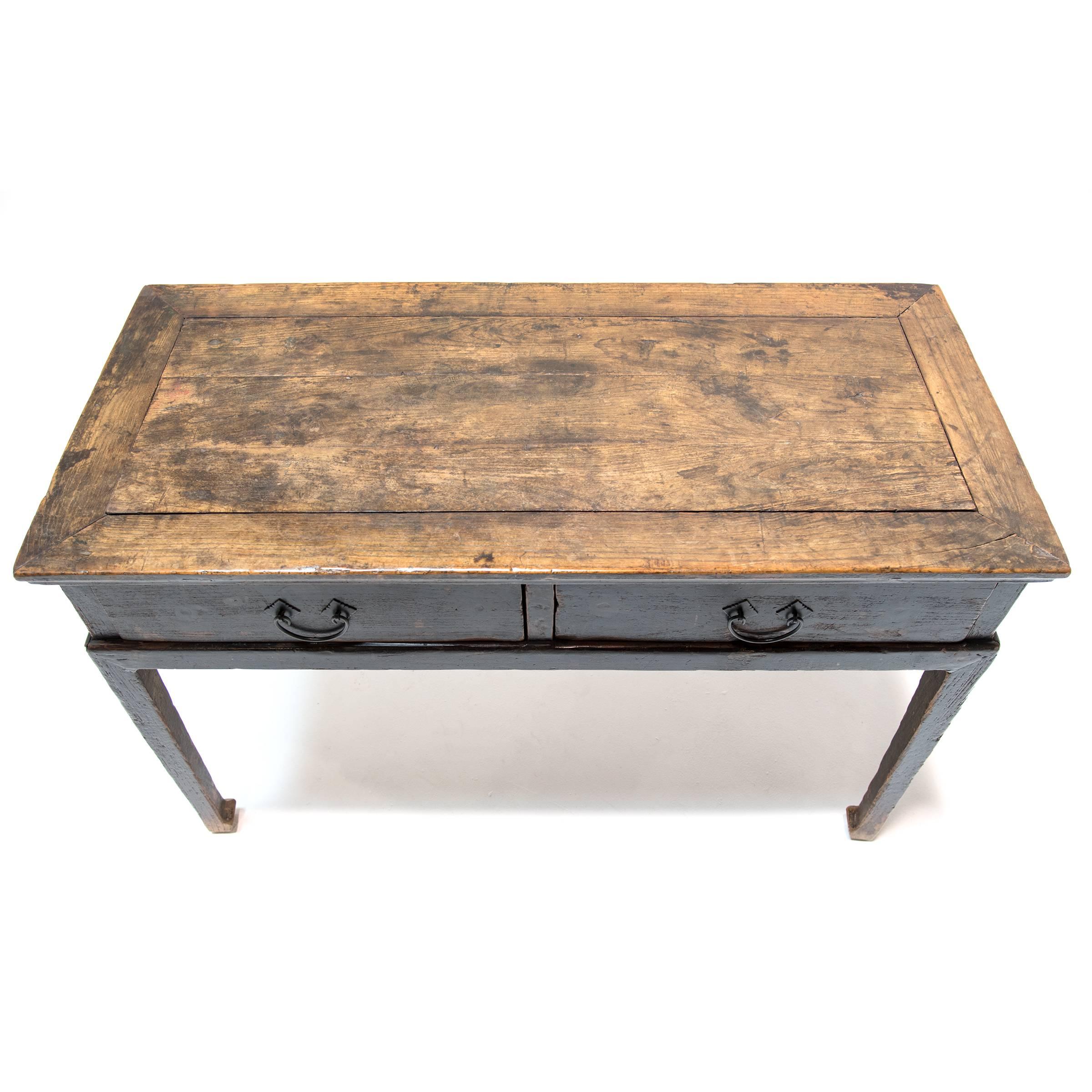 18th Century Chinese Two-Drawer Table 2