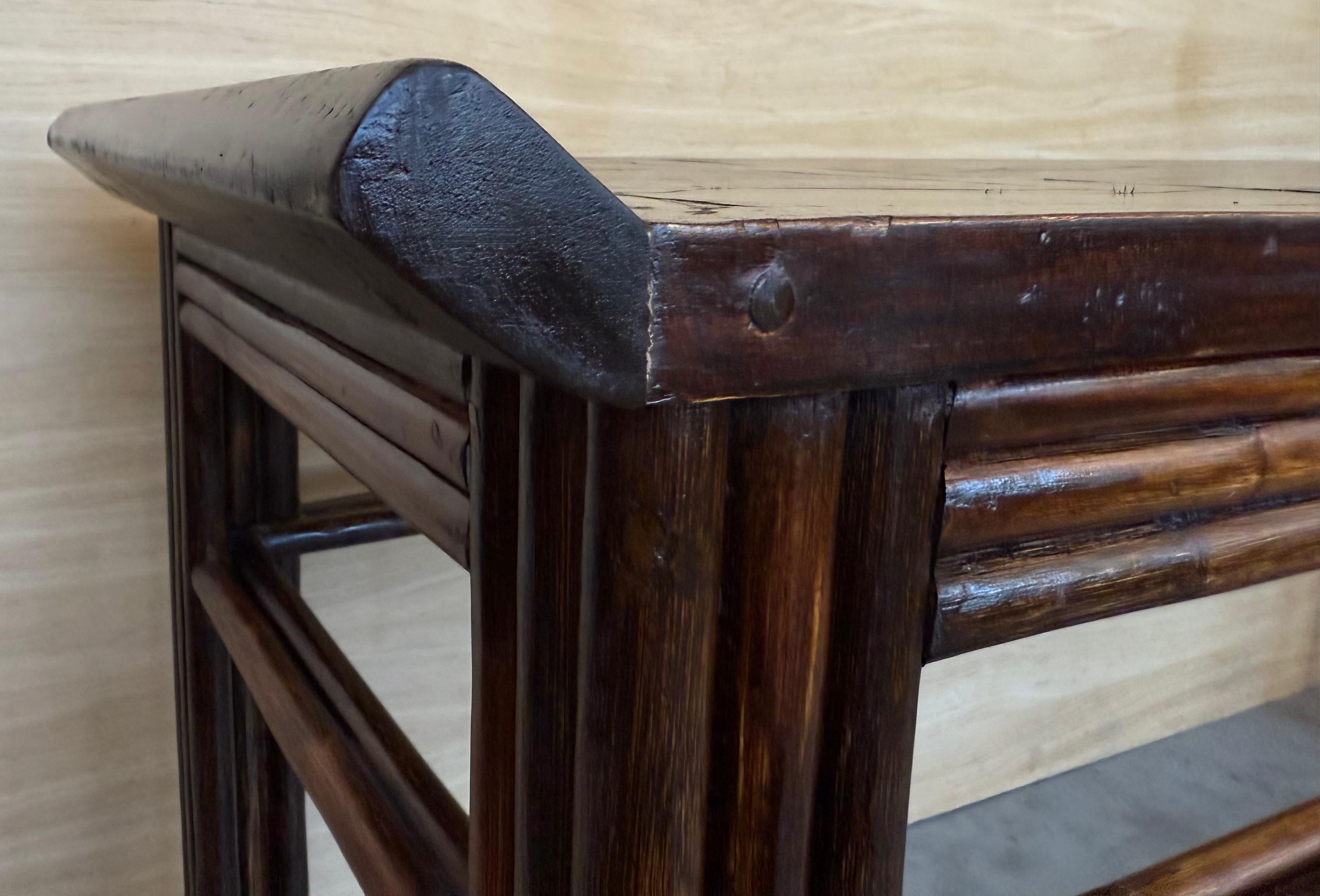 18th Century Chinese Walnut Altar Table For Sale 4
