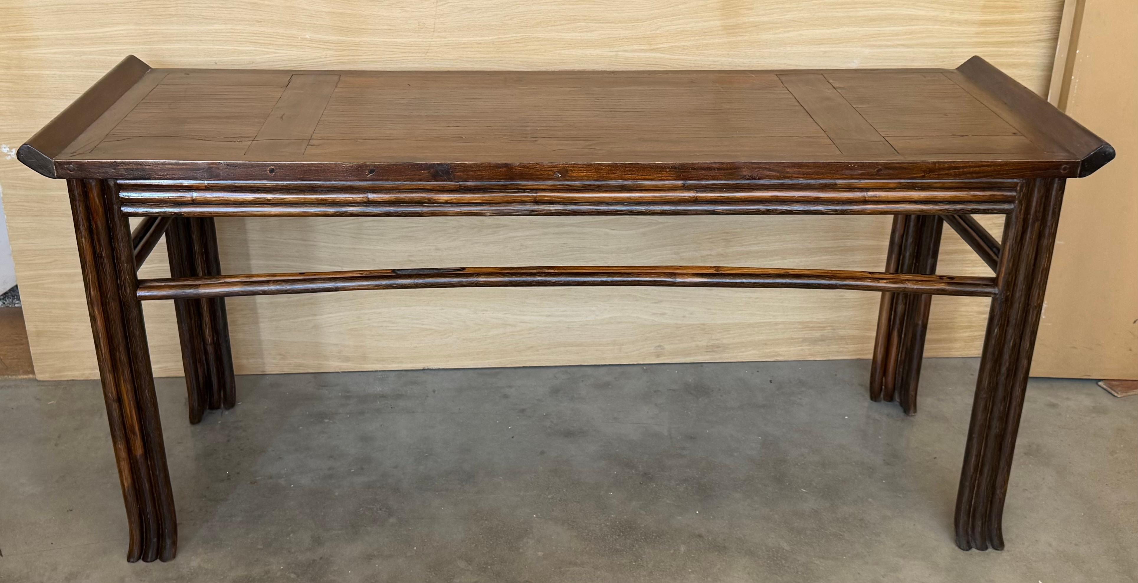 Chinese Chippendale 18th Century Chinese Walnut Altar Table For Sale