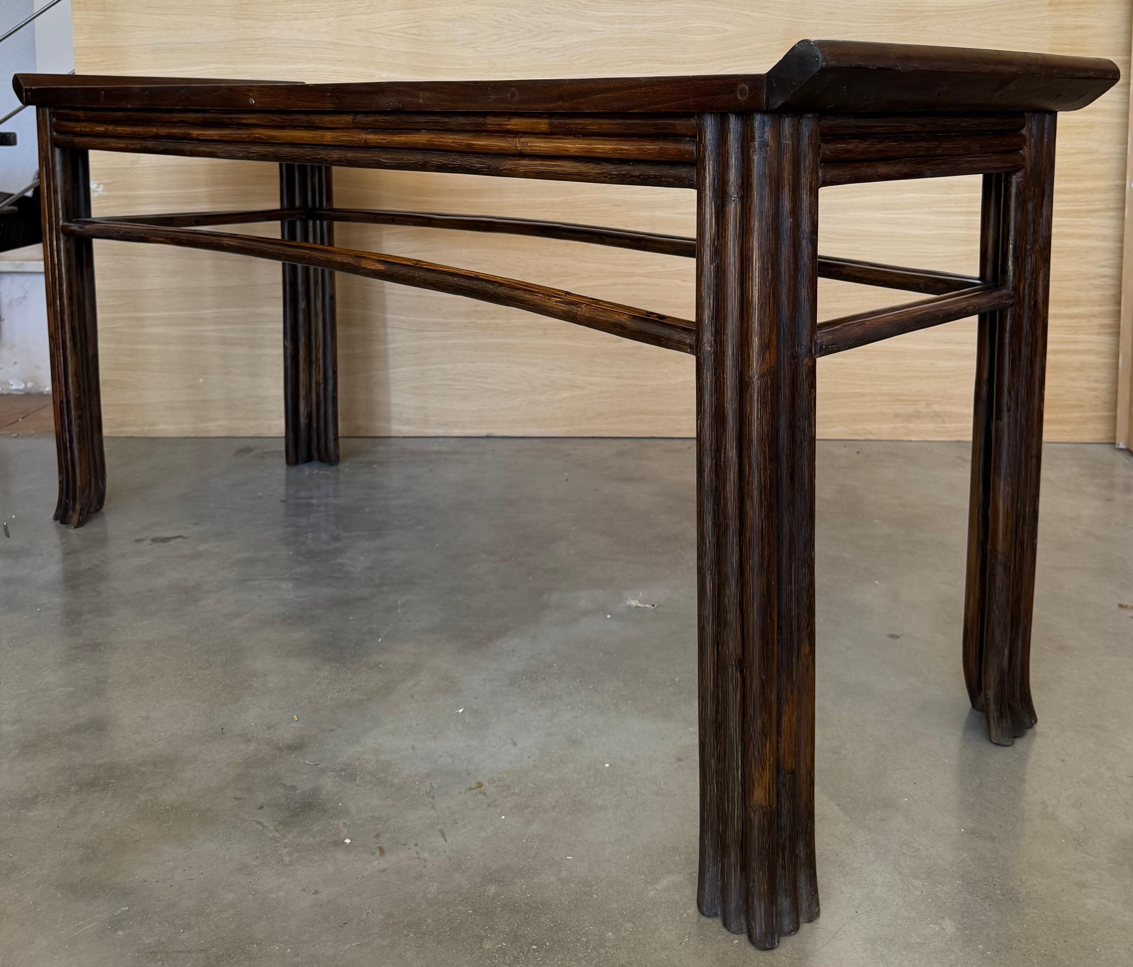 18th Century and Earlier 18th Century Chinese Walnut Altar Table For Sale