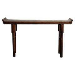 Antique 18th Century Chinese Walnut Altar Table