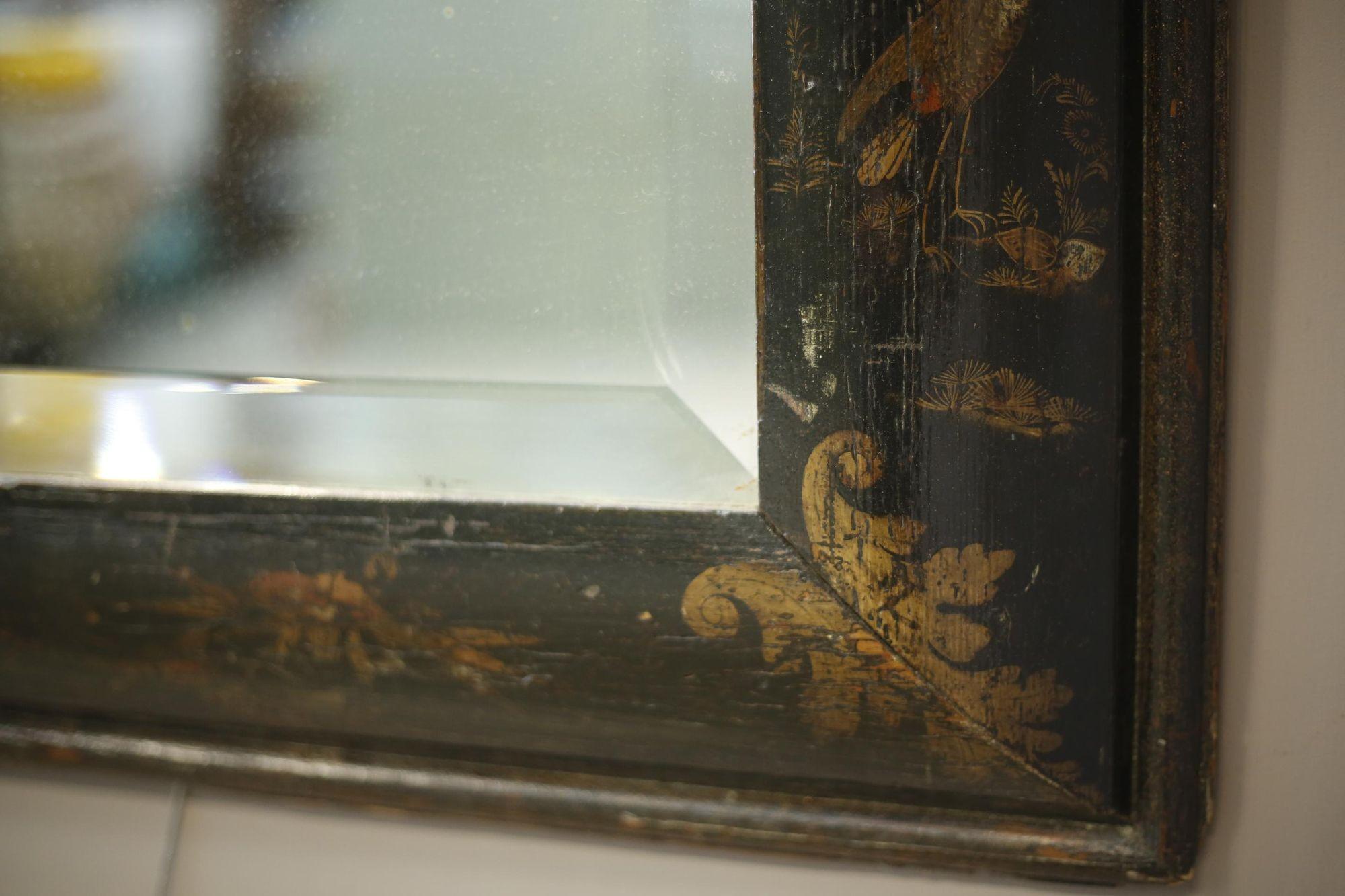 18th Century and Earlier 18th century Chinoiserie mirror retailed by Harrods