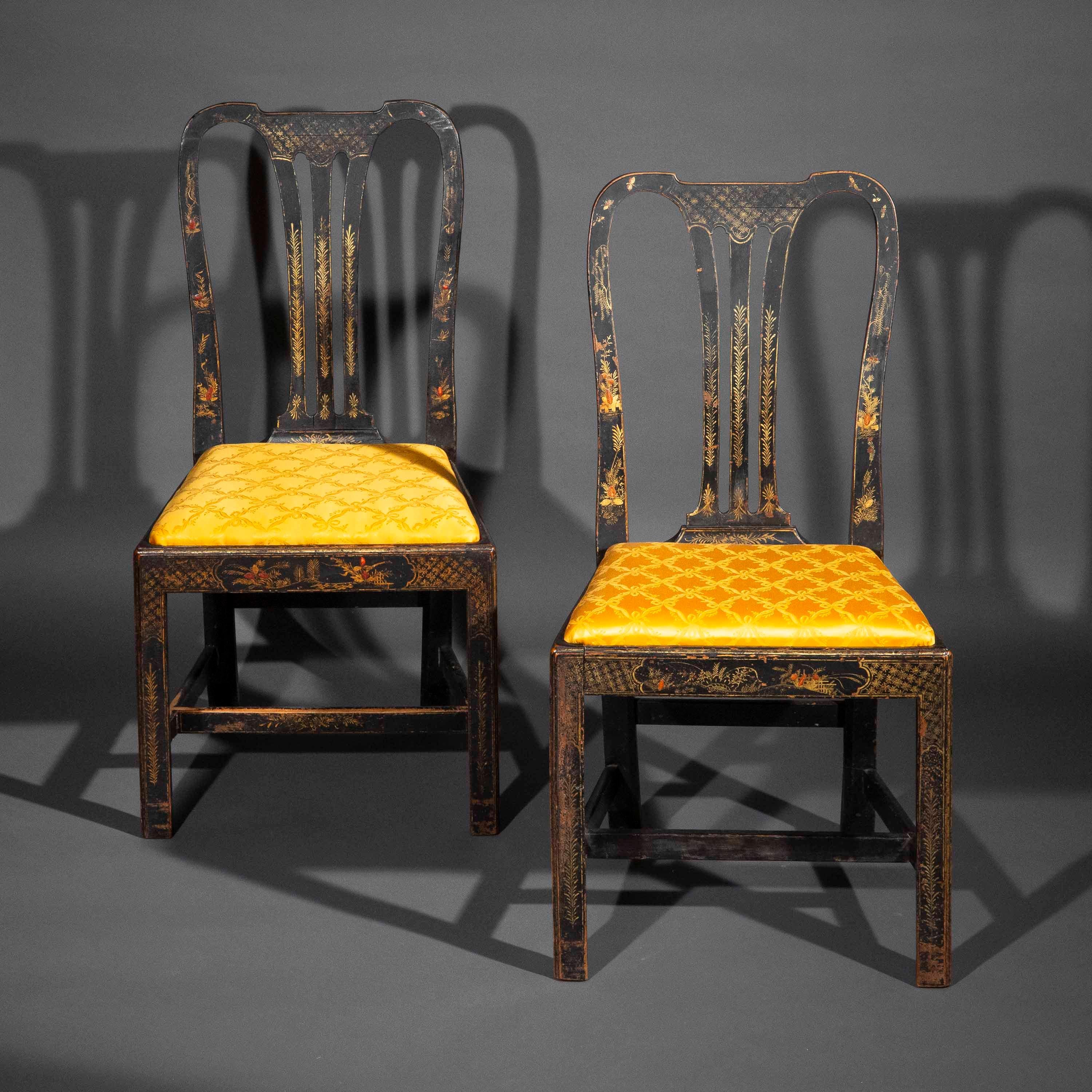 18th Century Chinoiserie Painted Chairs For Sale 9