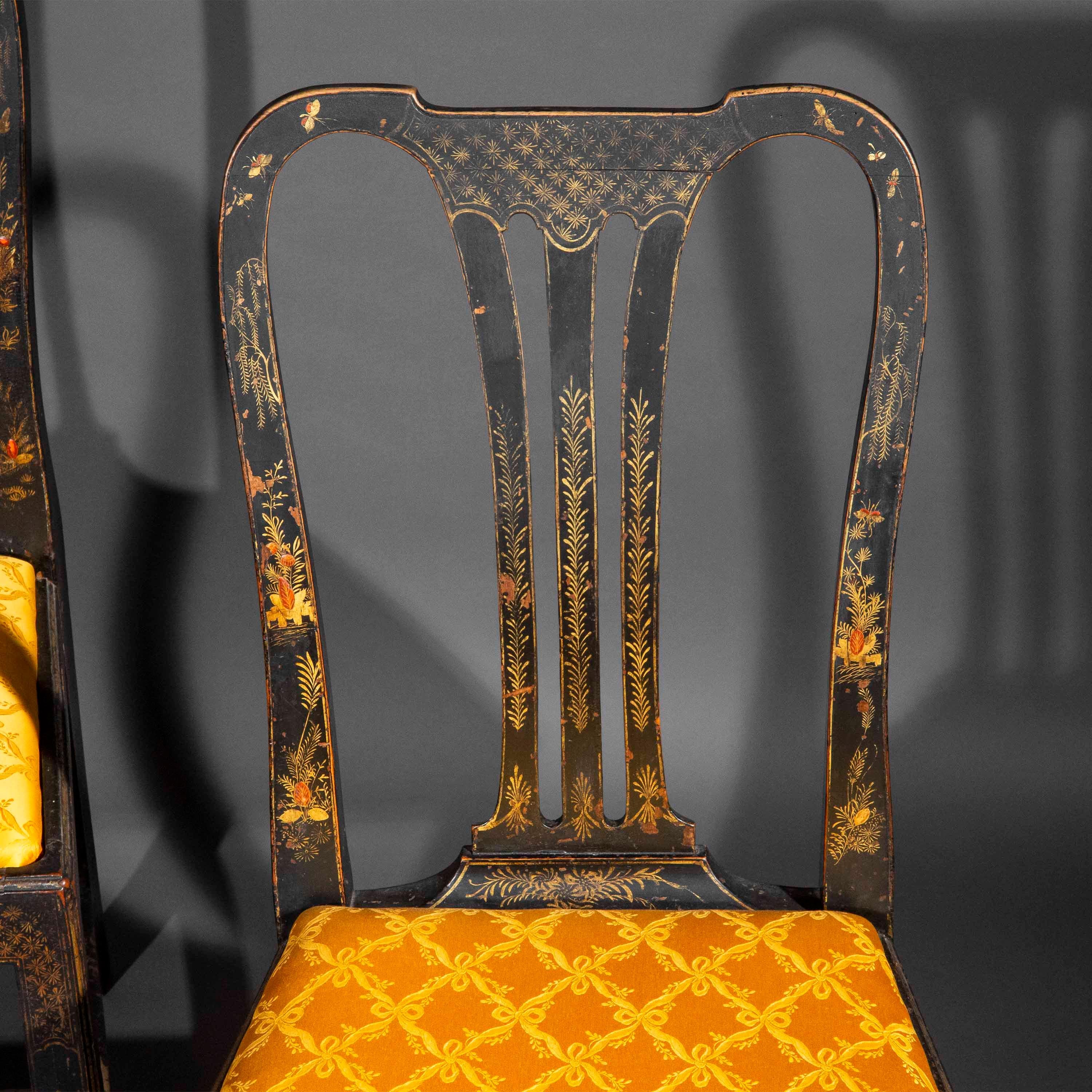 18th Century Chinoiserie Painted Chairs For Sale 10
