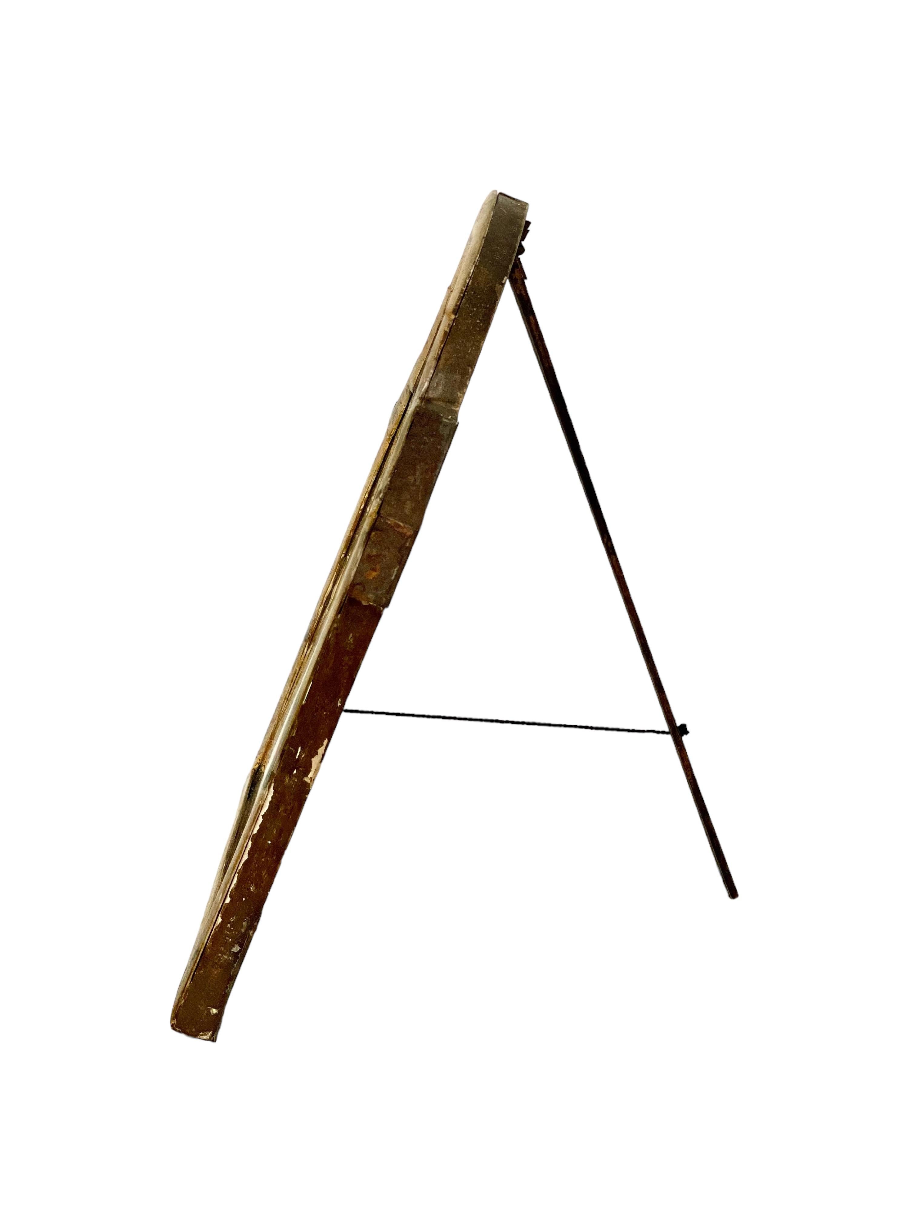 French 18th Century Chinoiserie Lacquered Table Mirror For Sale
