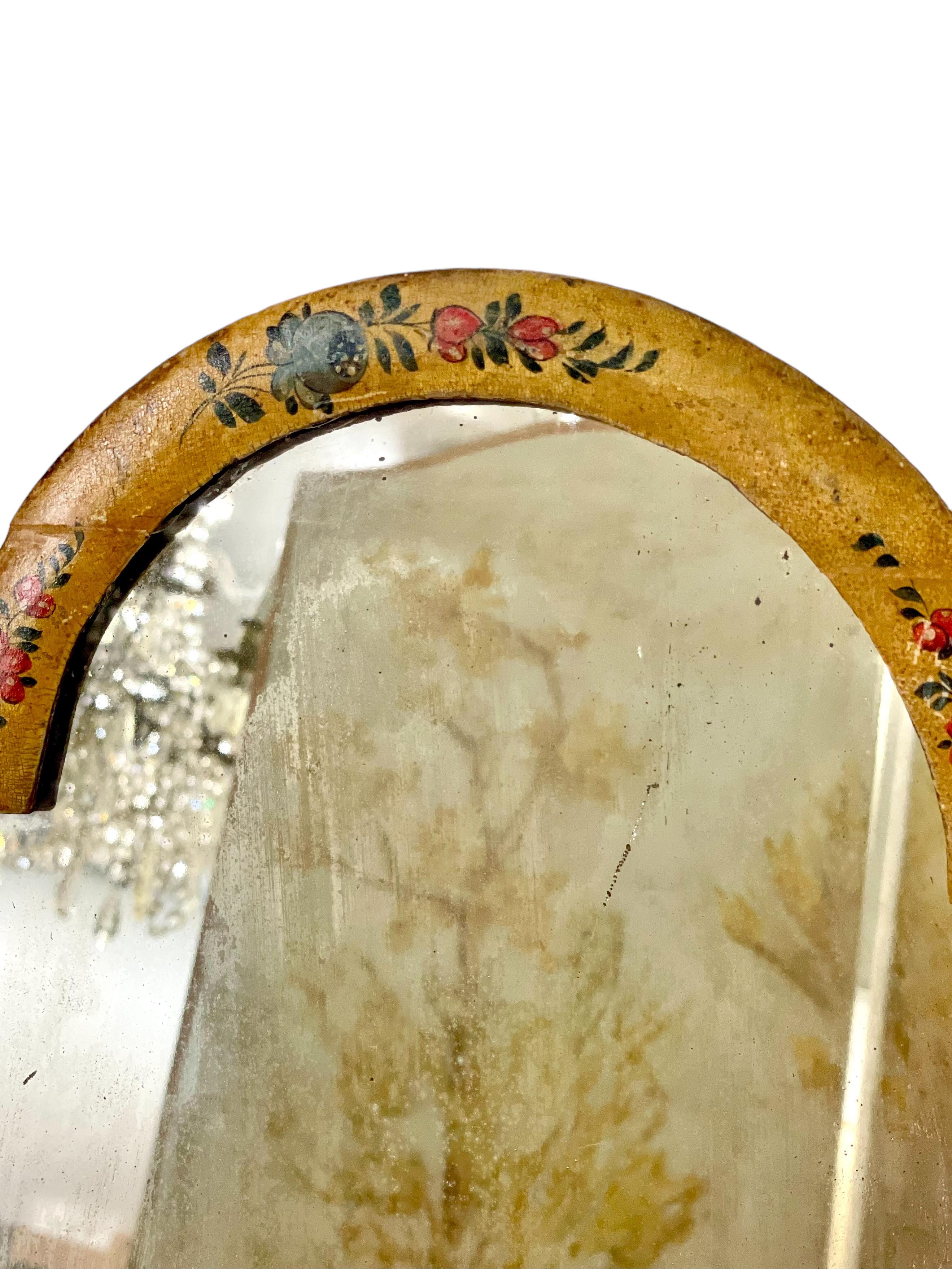 18th Century Chinoiserie Lacquered Table Mirror In Good Condition For Sale In LA CIOTAT, FR