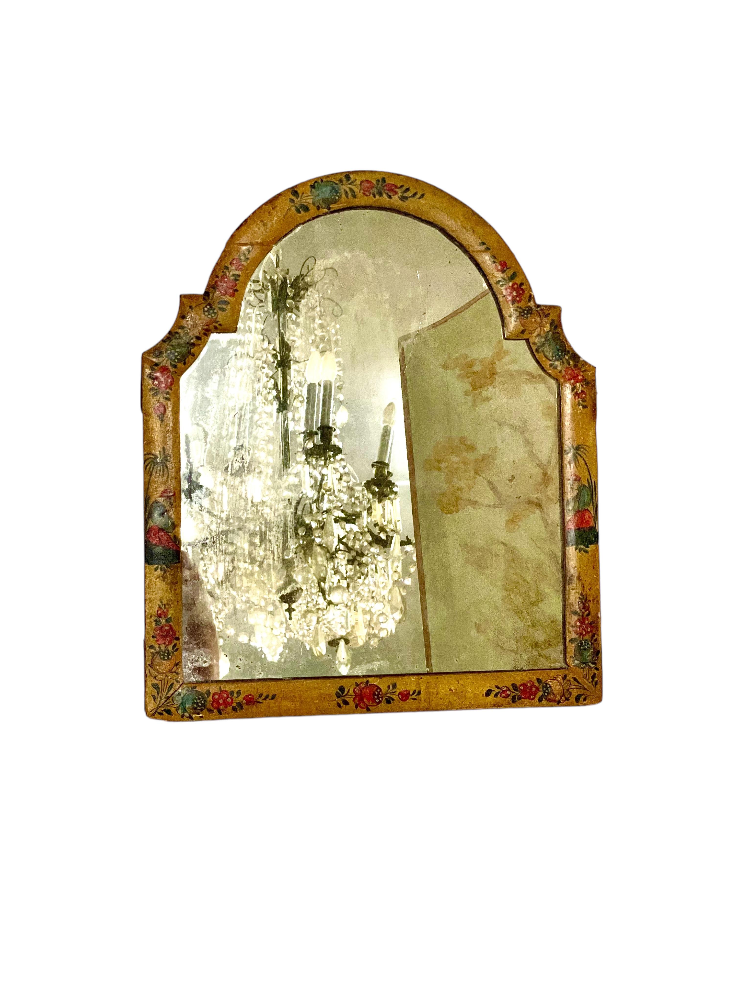 18th Century Chinoiserie Lacquered Table Mirror For Sale 1