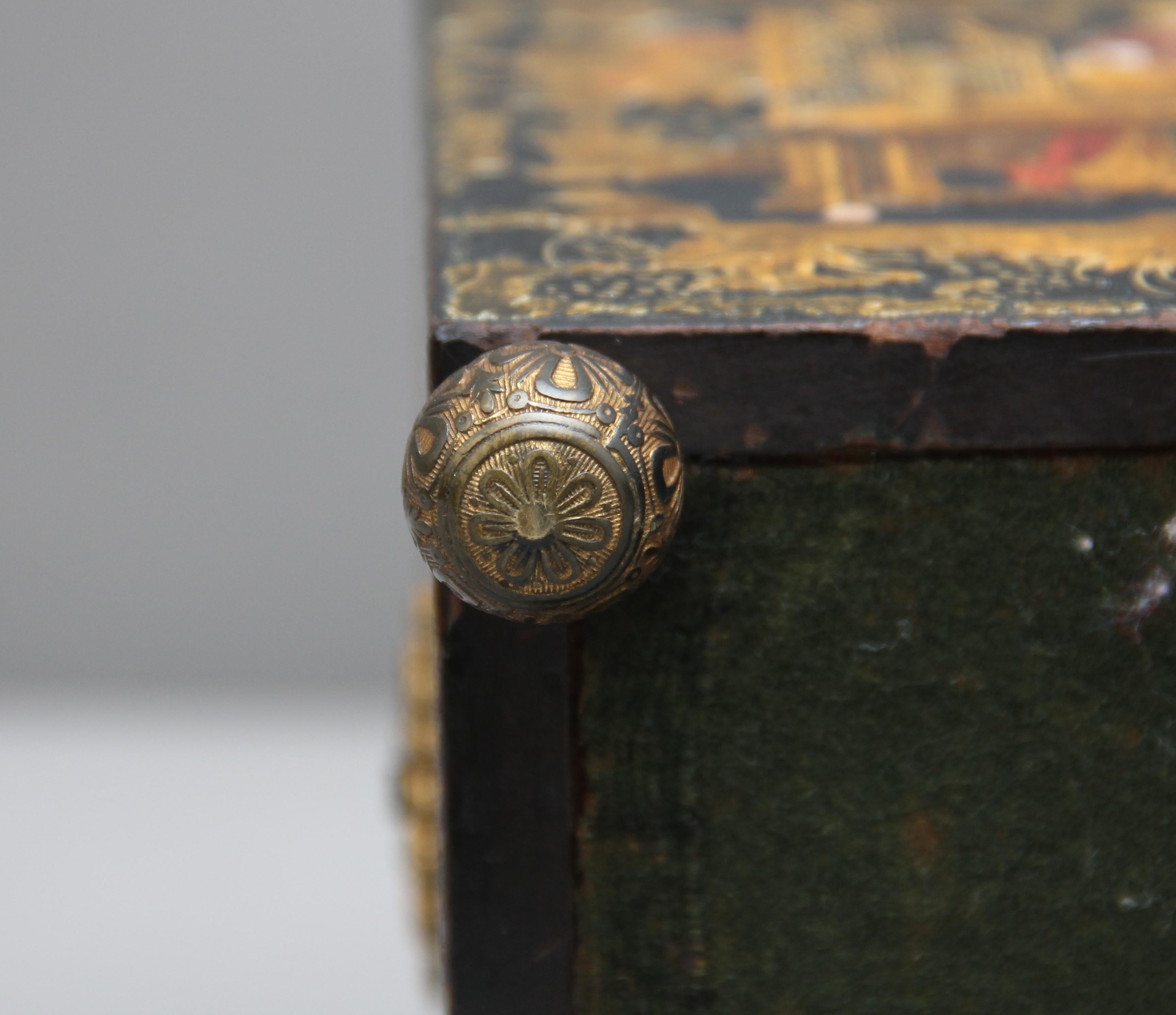 18th Century Chinoiserie Tea Caddy 3