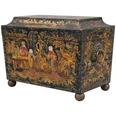 18th Century Chinoiserie Tea Caddy