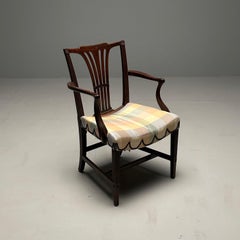 18th Century Chippendale Armchair, Office or Desk Chair, Mahogany