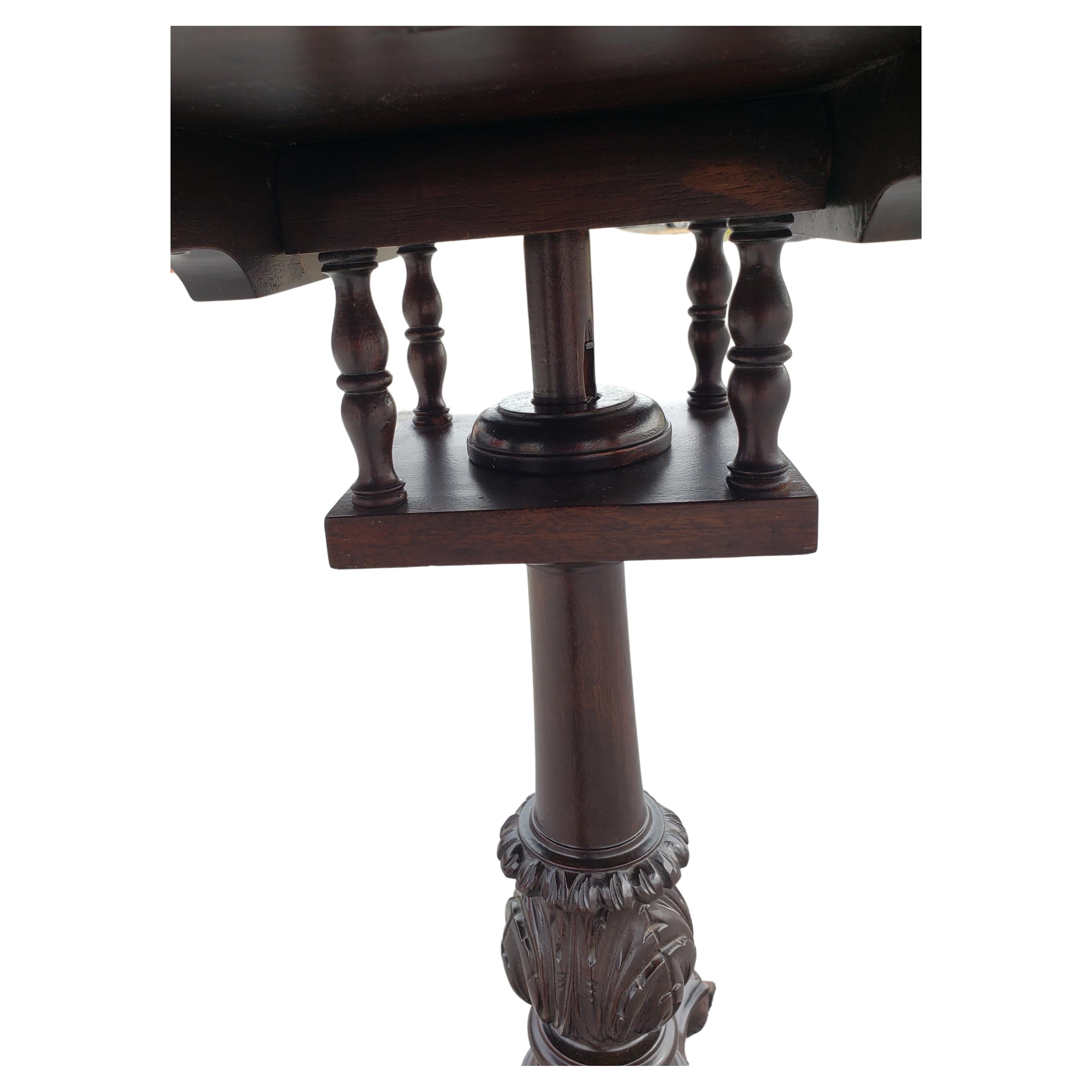 Mesa de té basculante de caoba Chippendale del siglo XVIII en venta 4