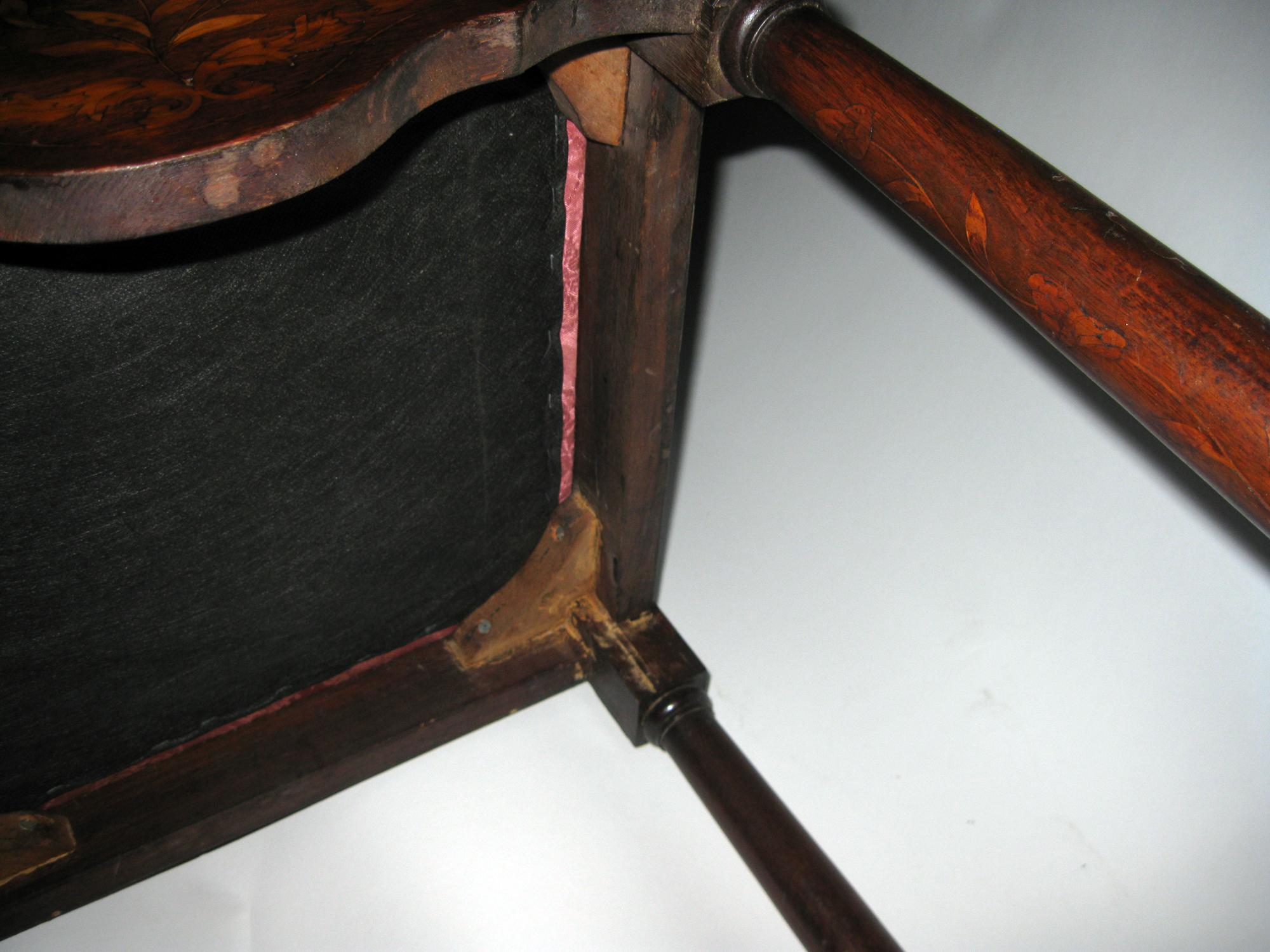 18th Century Chippendale Corner Chair with Marquetry Inlay For Sale 7