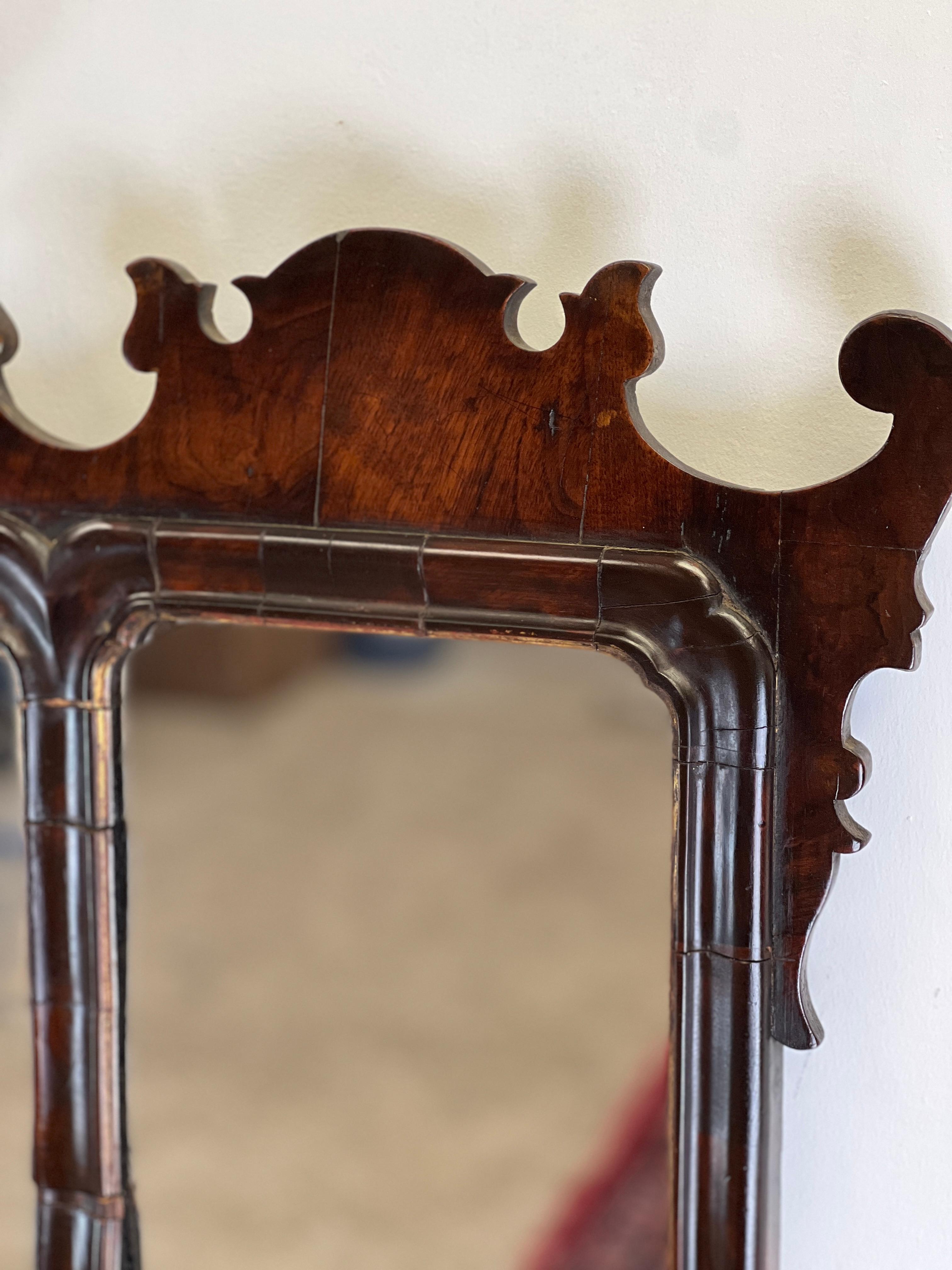 Gilt 18th Century Chippendale English Mantel Mirror belonging to Lord Hillingdon For Sale