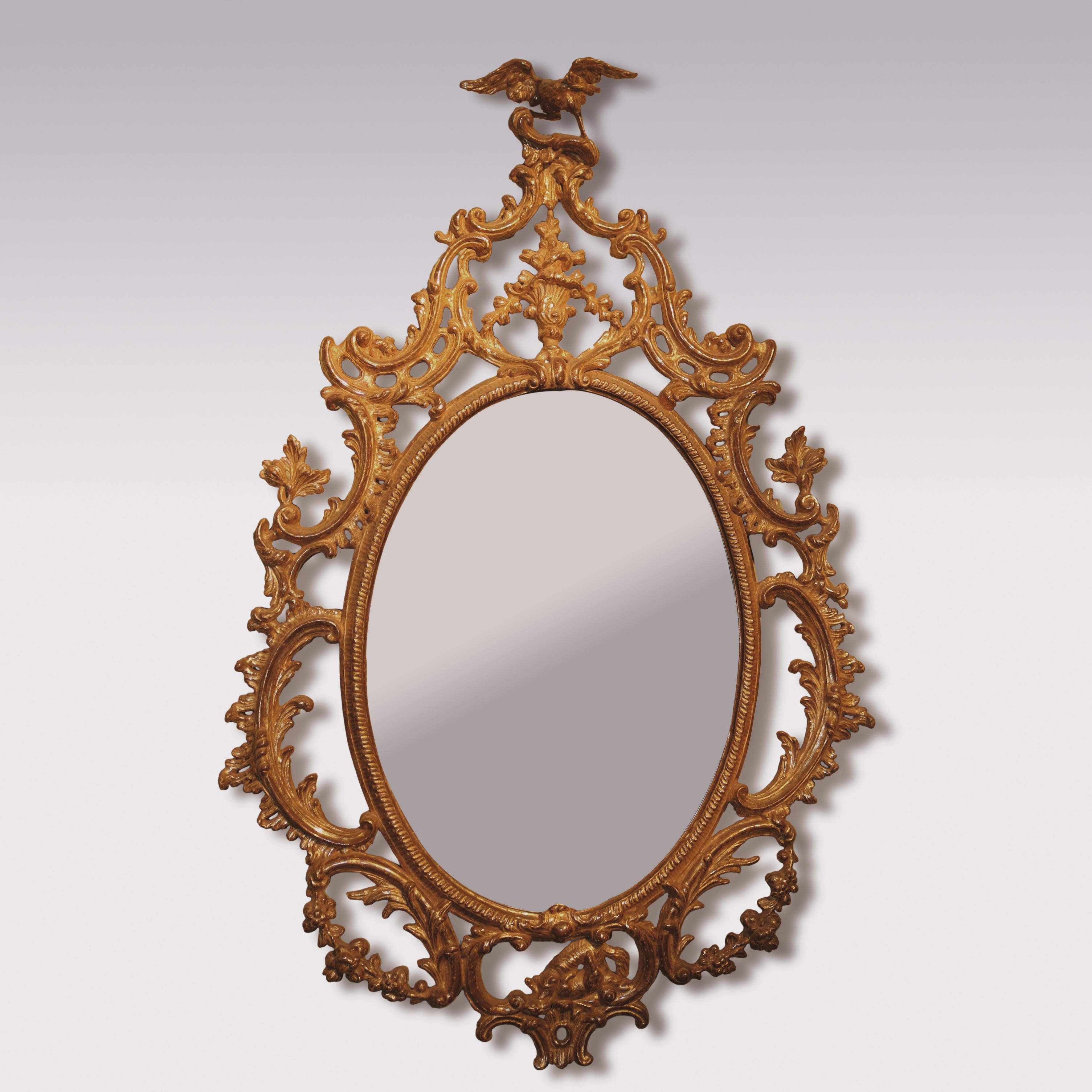 English 18th Century Chippendale Giltwood Mirrors