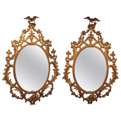 18th Century Chippendale Giltwood Mirrors