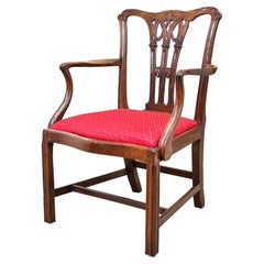 Chippendale-Mahagoni-Sessel aus dem 18. Jahrhundert