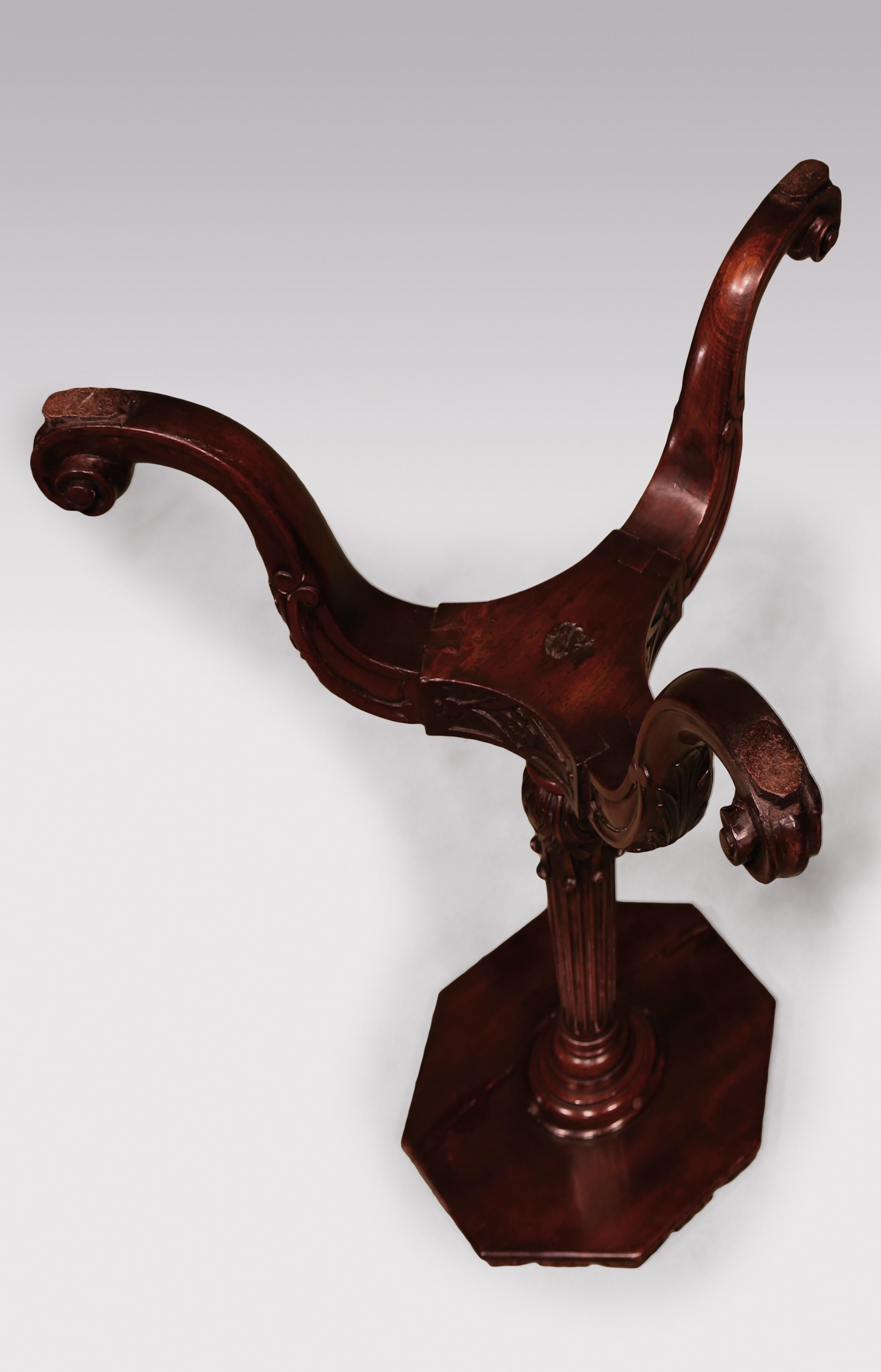 18th Century Chippendale Mahogany Kettle Stand 1