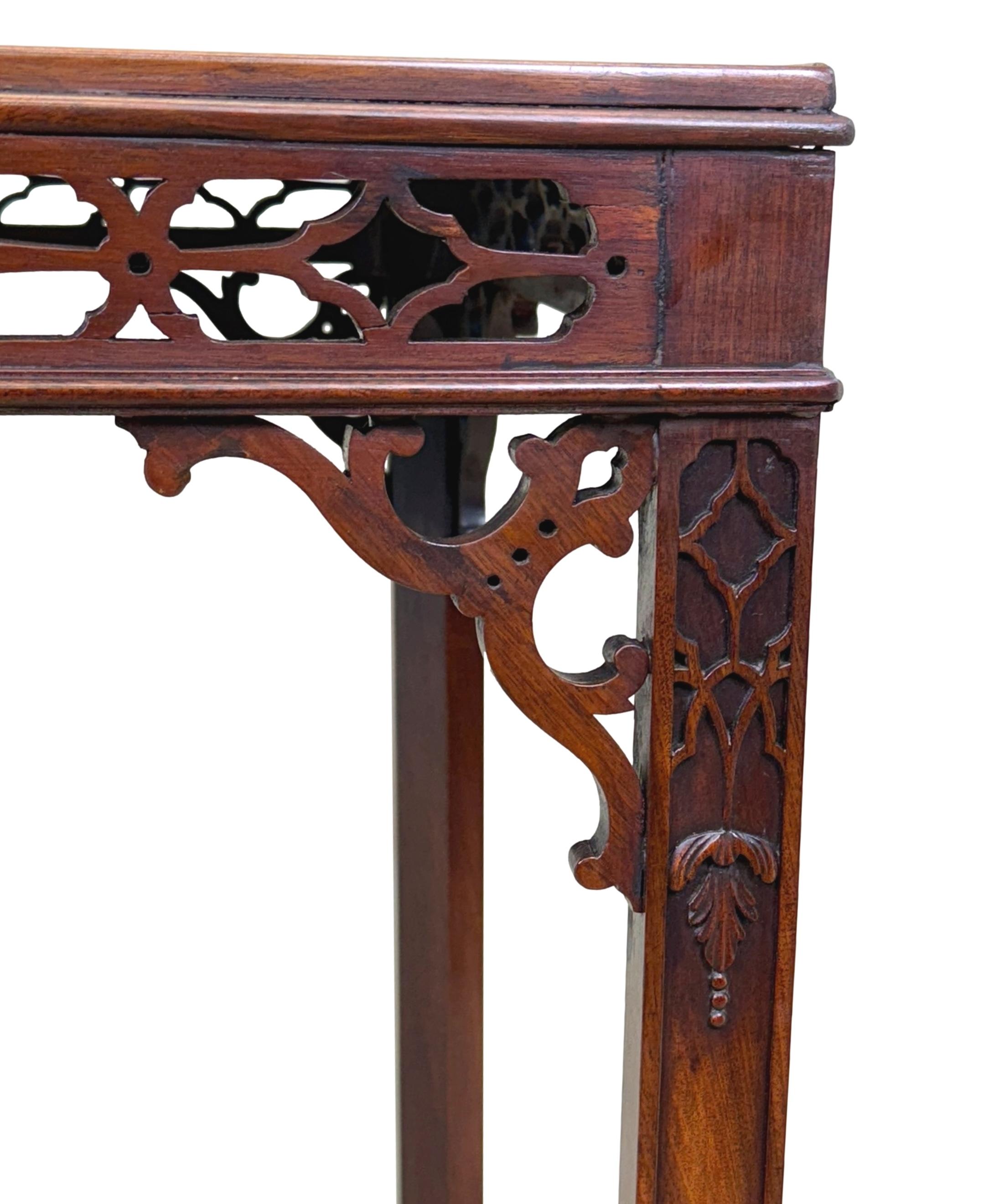 18th Century Chippendale Mahogany Silver Table 3