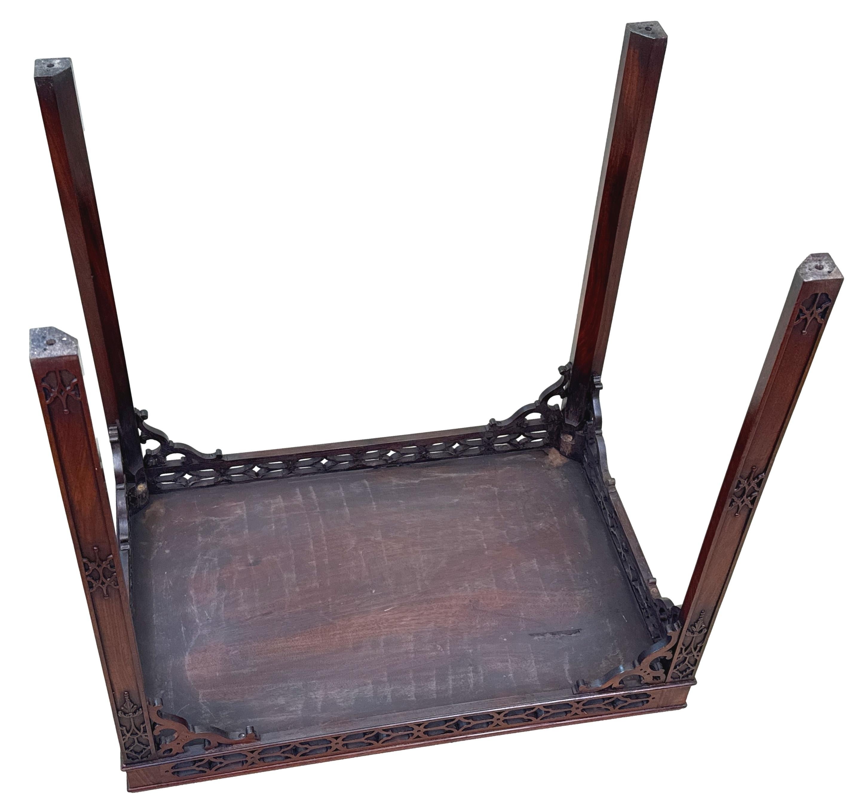 18th Century Chippendale Mahogany Silver Table 5