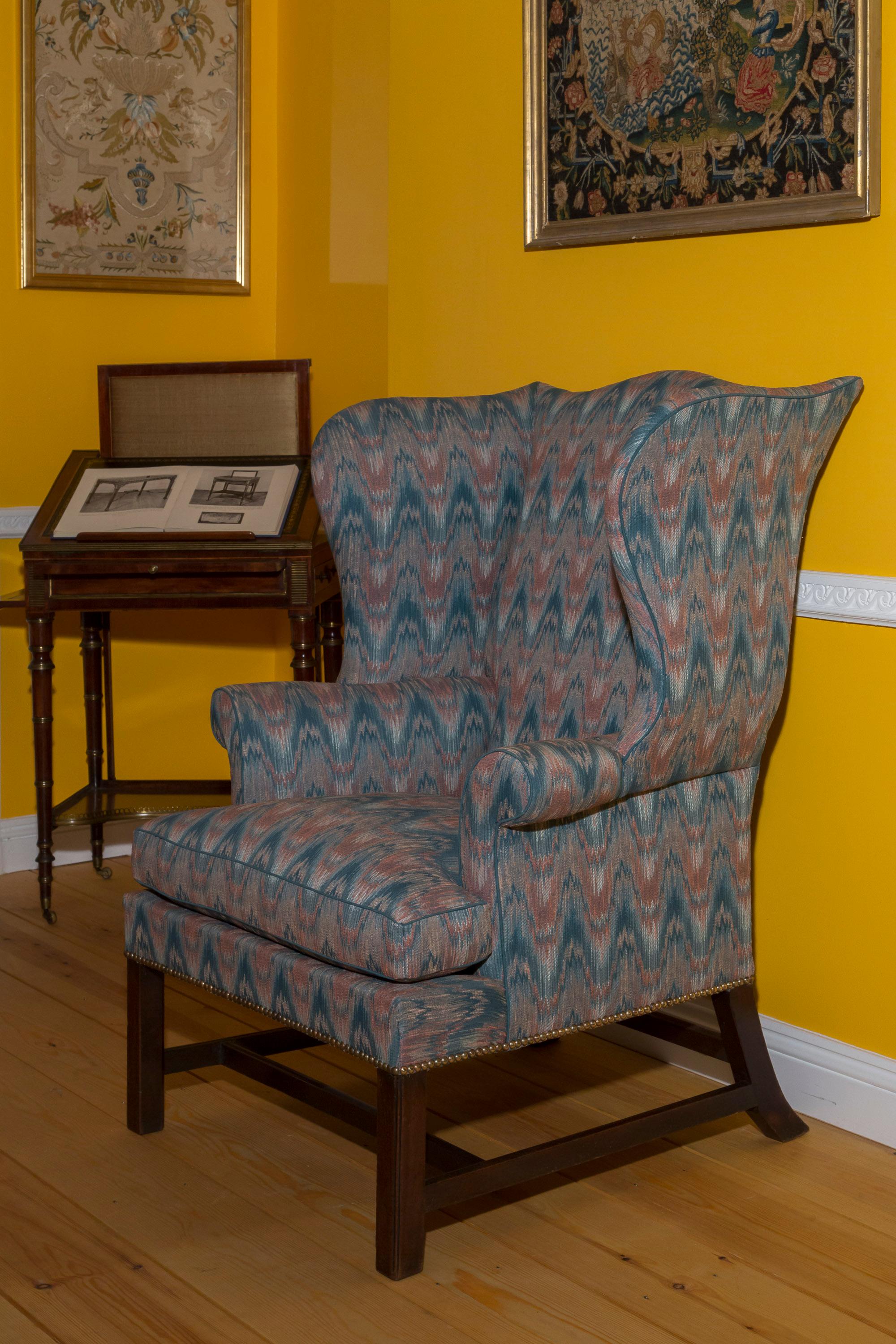 chippendale wingback chairs