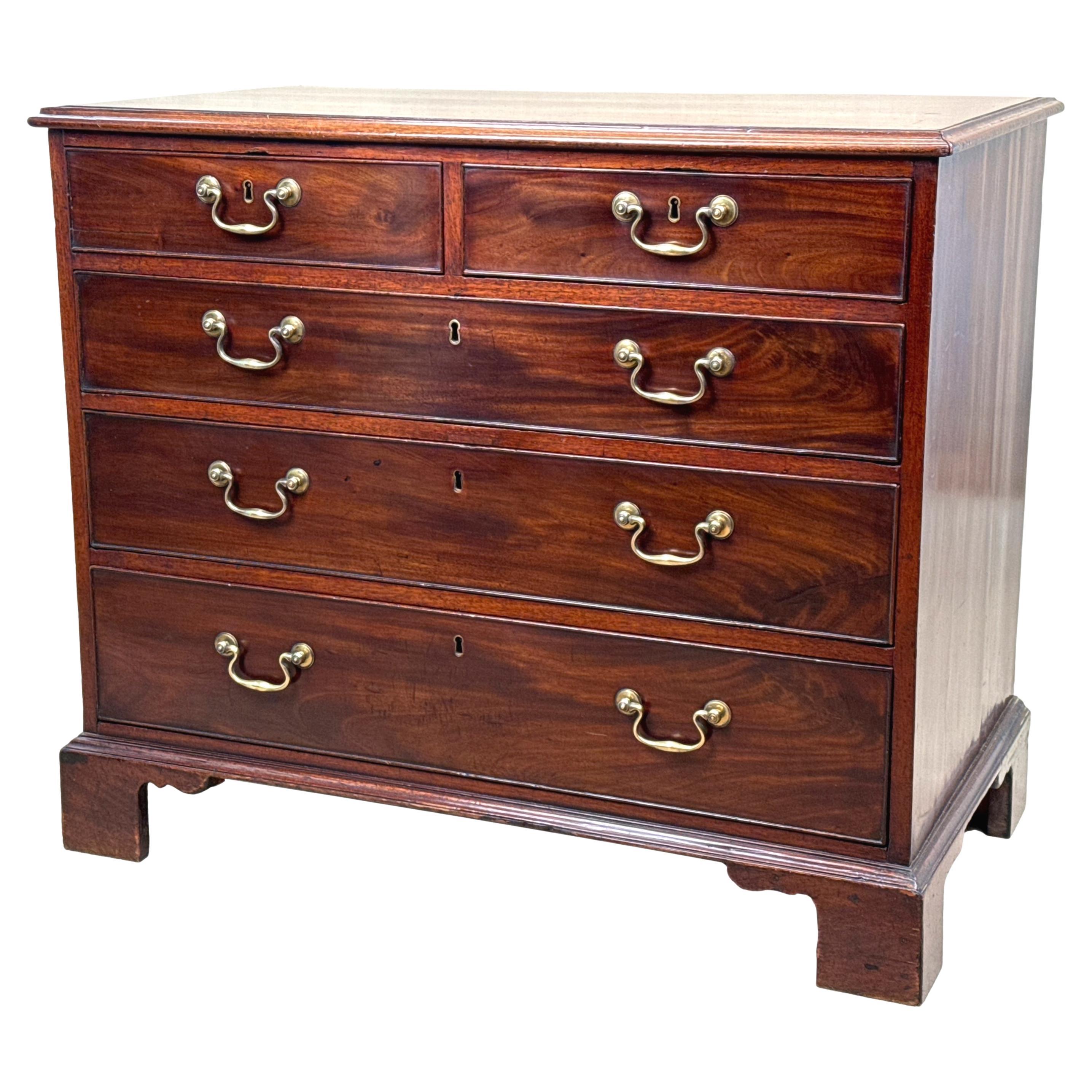 18th Century Chippendale Period Mahogany Chest Of Drawers