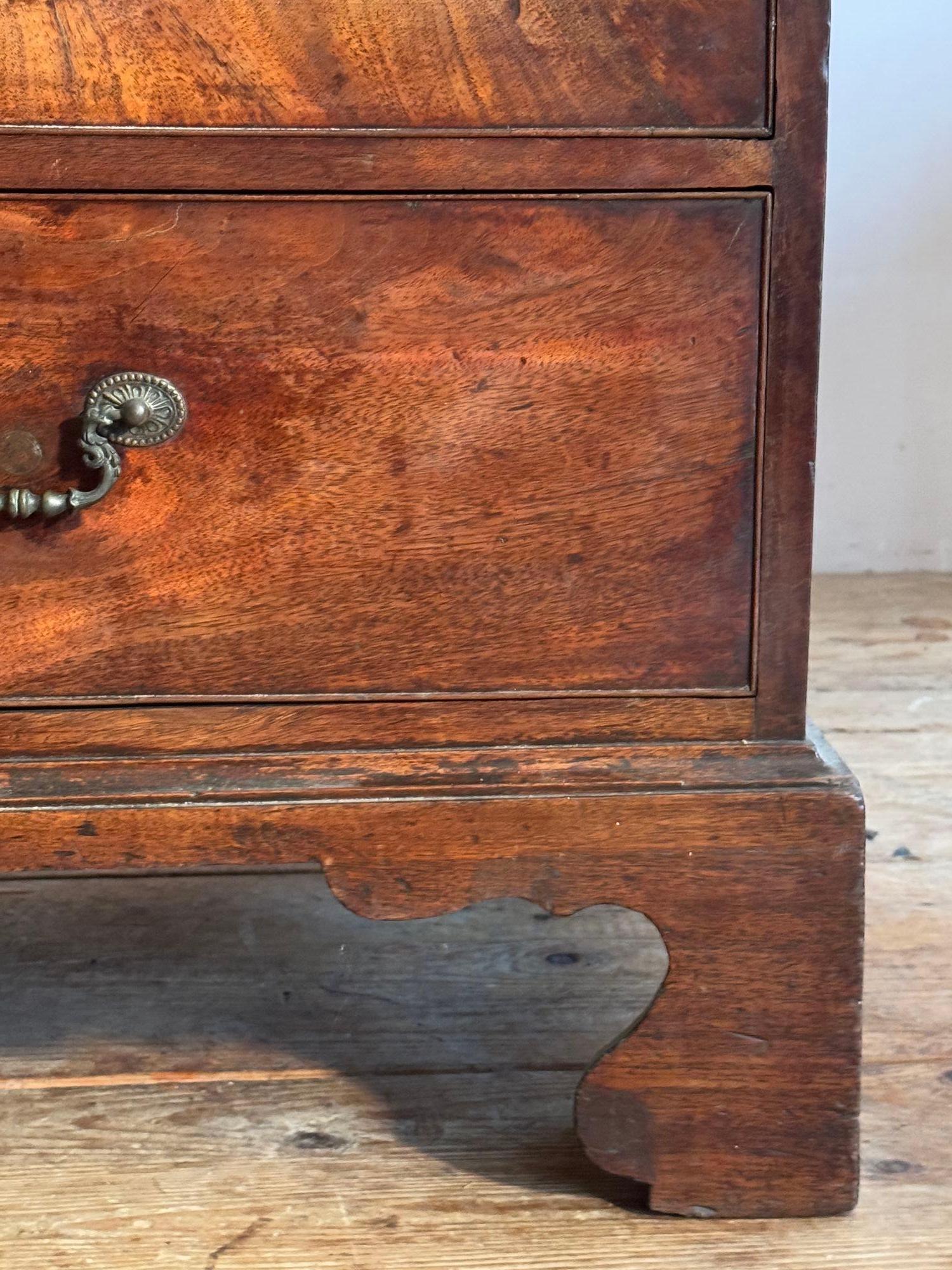 18th Century Chippendale Period Mahogany Linen Press For Sale 6