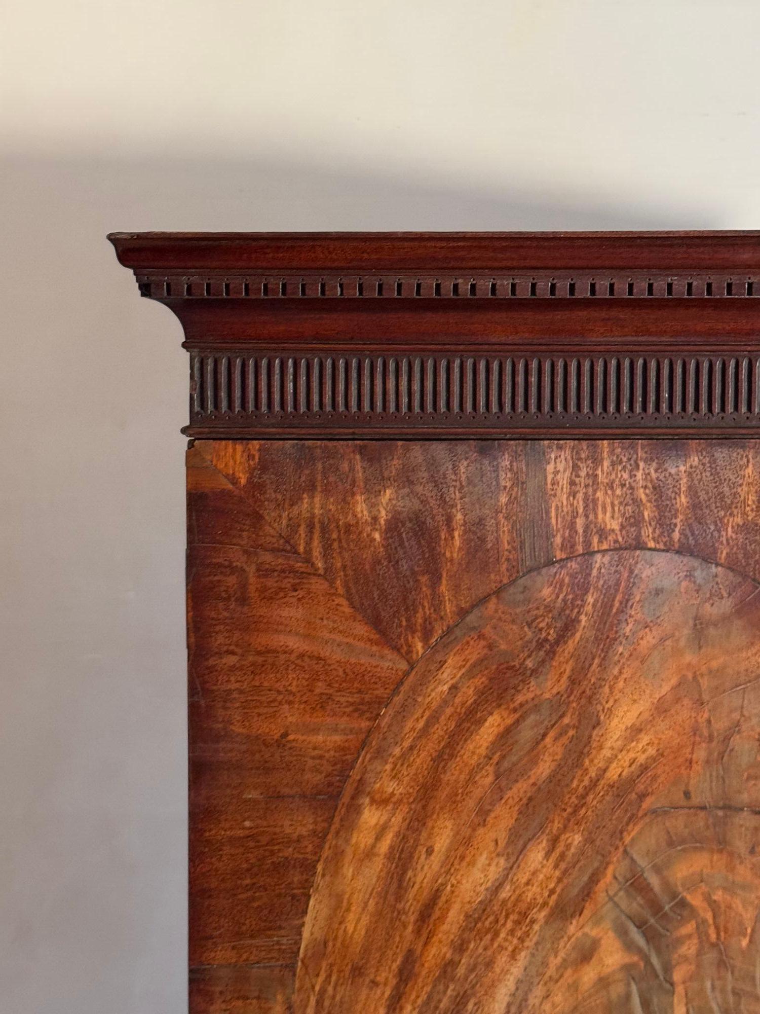18th Century Chippendale Period Mahogany Linen Press For Sale 7