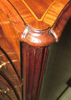 18th Century Chippendale Period Mahogany Serpentine Knee-Hole Chest