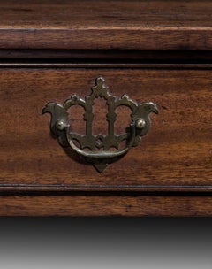 18th Century Chippendale Period Mahogany Side Table with Chinese Rococo Handles