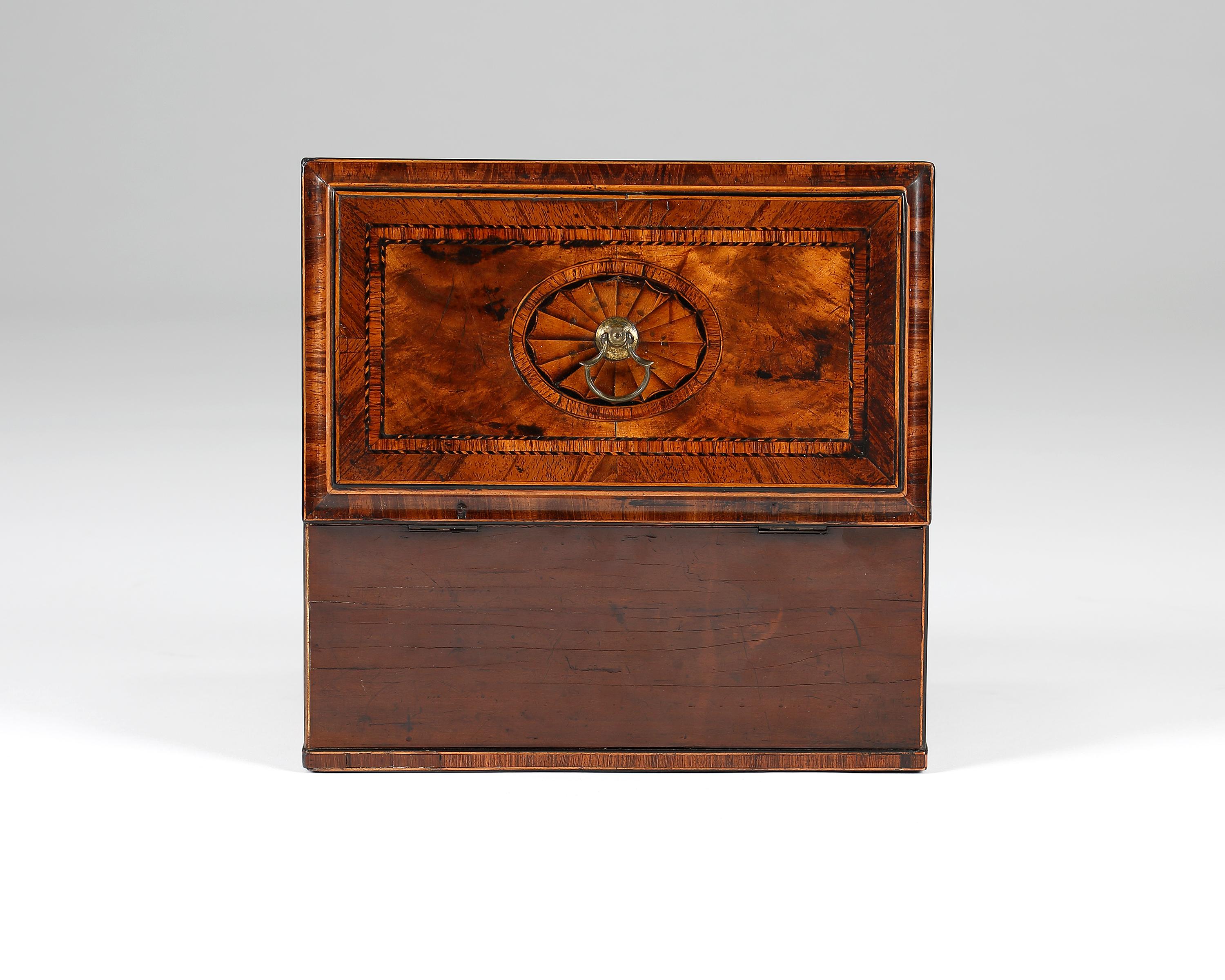 Mid-18th Century 18th Century Chippendale period Tea Caddy or chest