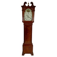 18th Century Chippendale Tall Case Clock with Rocking Ship Automaton