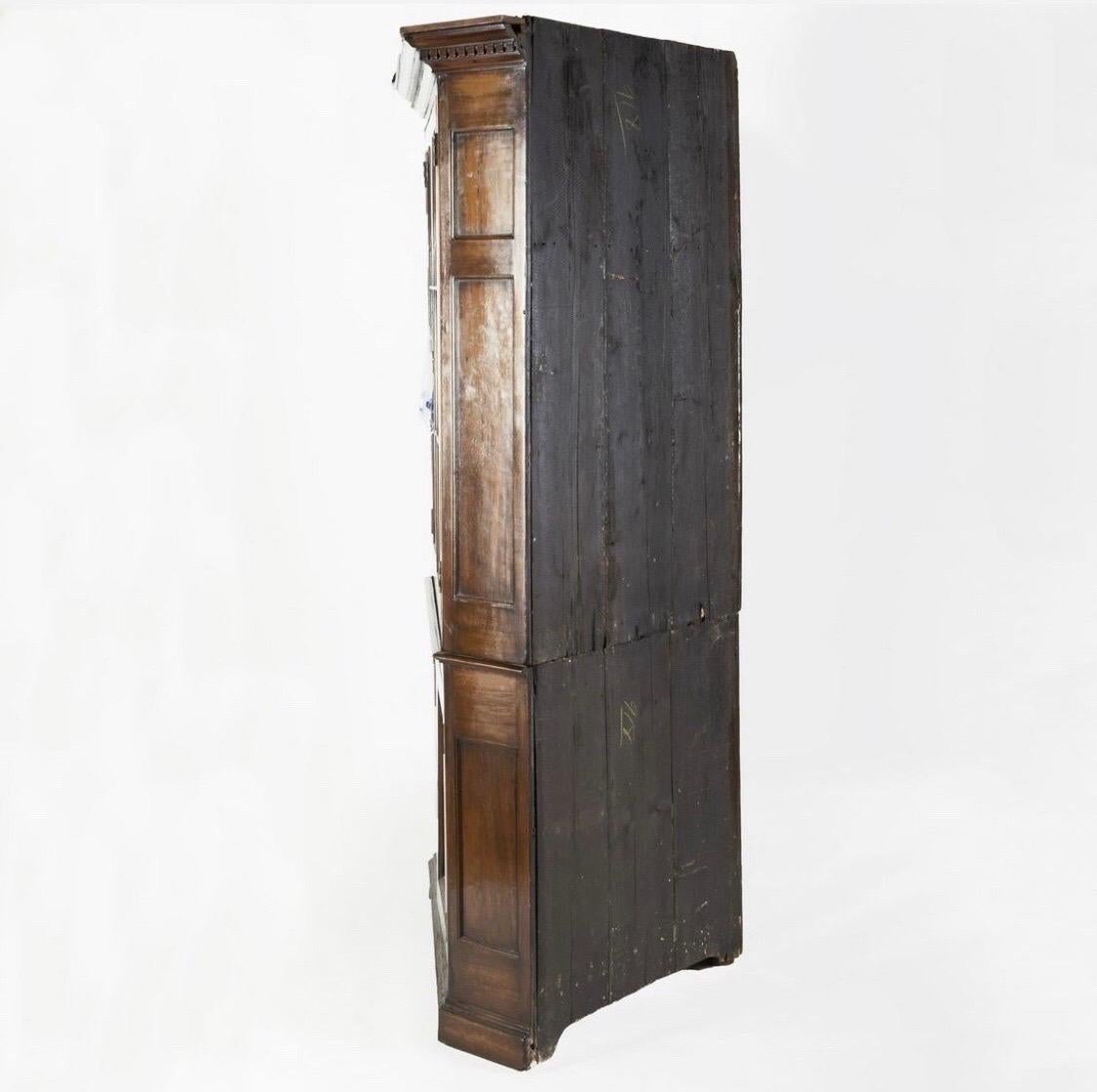 18th Century and Earlier 18th Century Chippendale Walnut Corner Cupboard