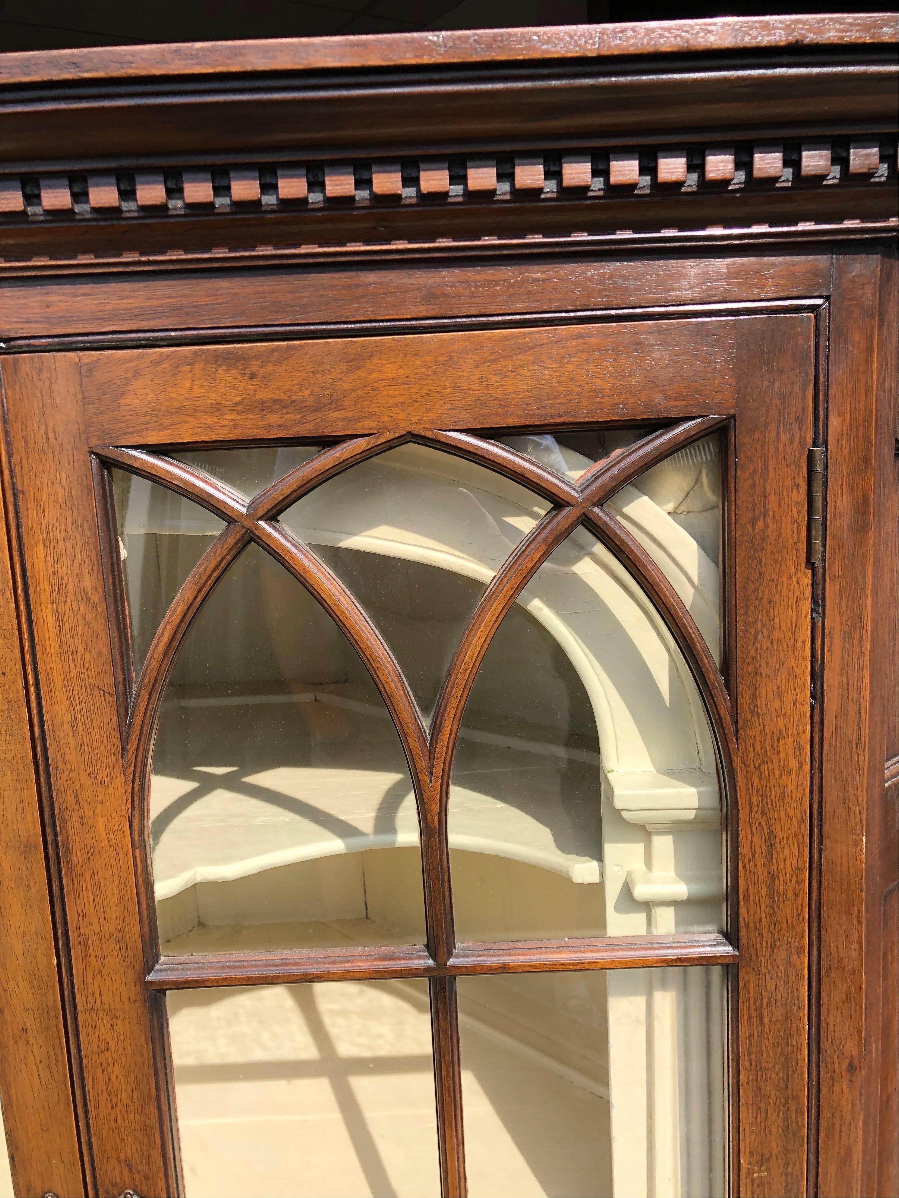 18th Century Chippendale Walnut Corner Cupboard 1