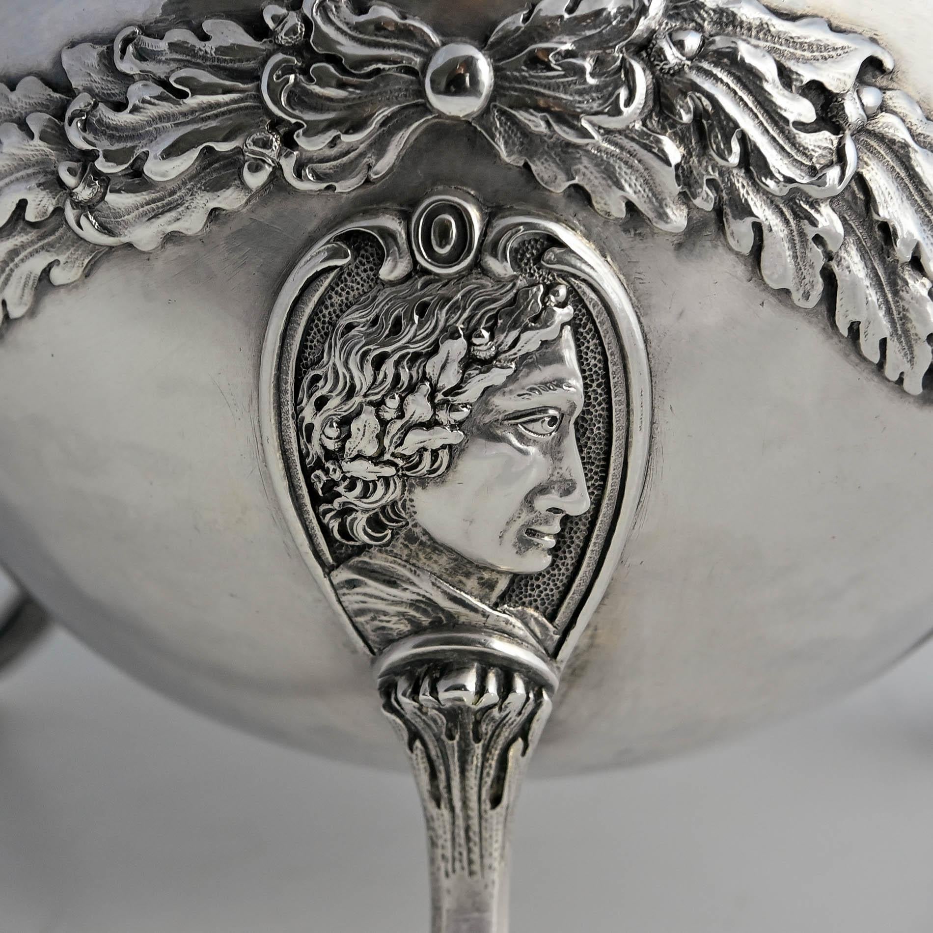 18th Century Chocolatiere Paris France 1755 Silver Massiv For Sale 10
