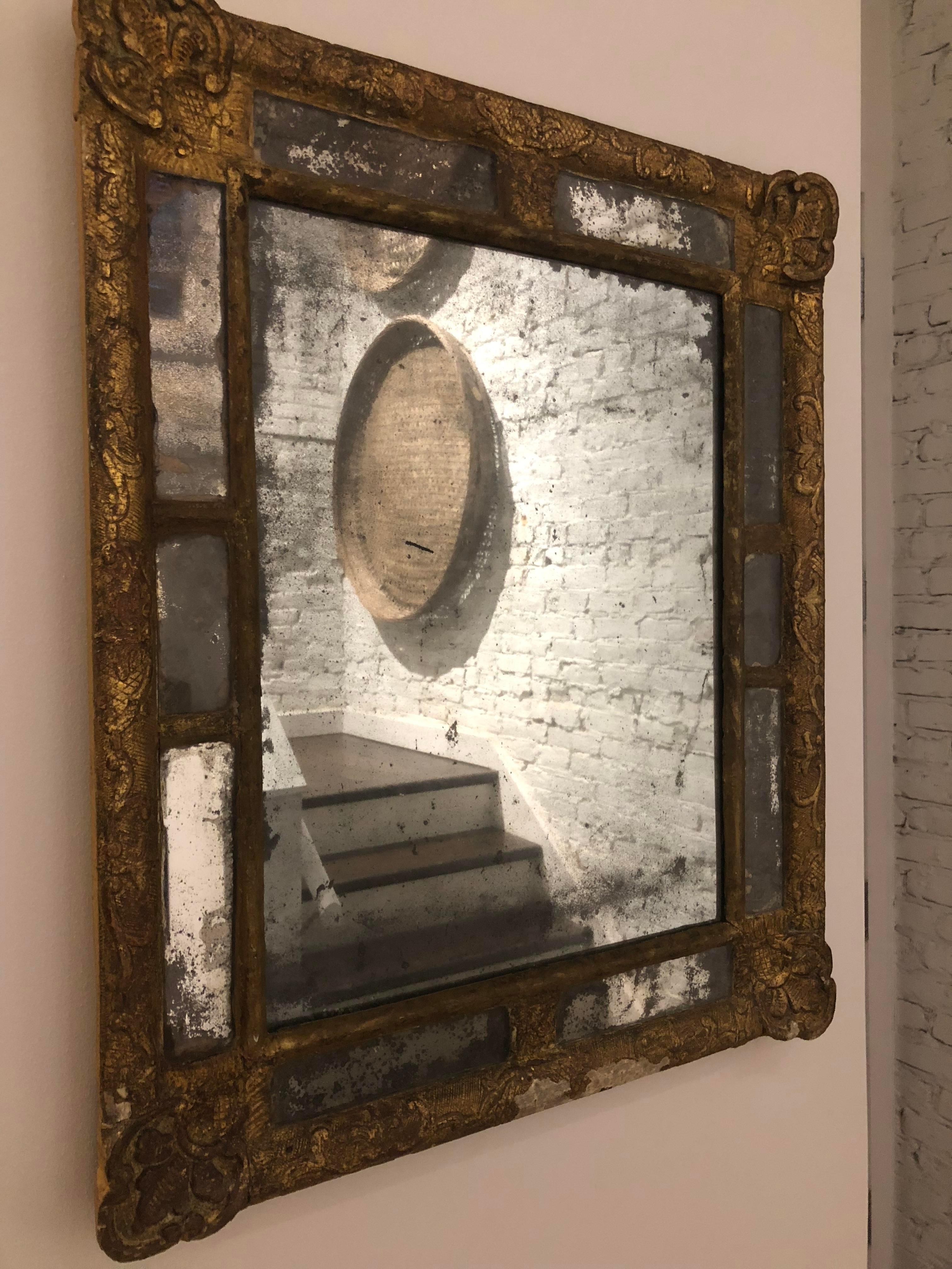 18th Century Classic French Giltwood Mirror For Sale 3