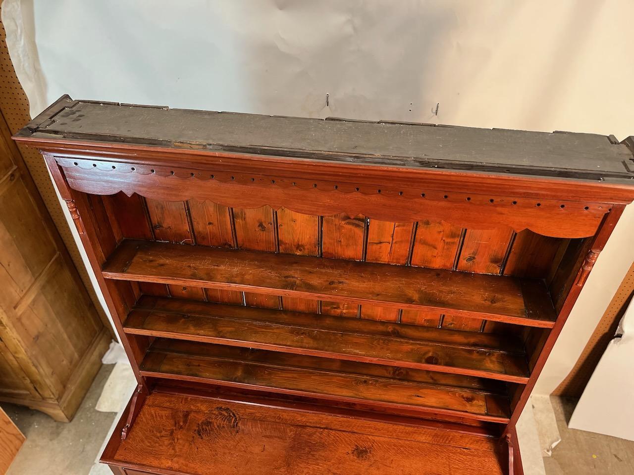 Brass 18th Century Classic Welsh Dresser. For Sale