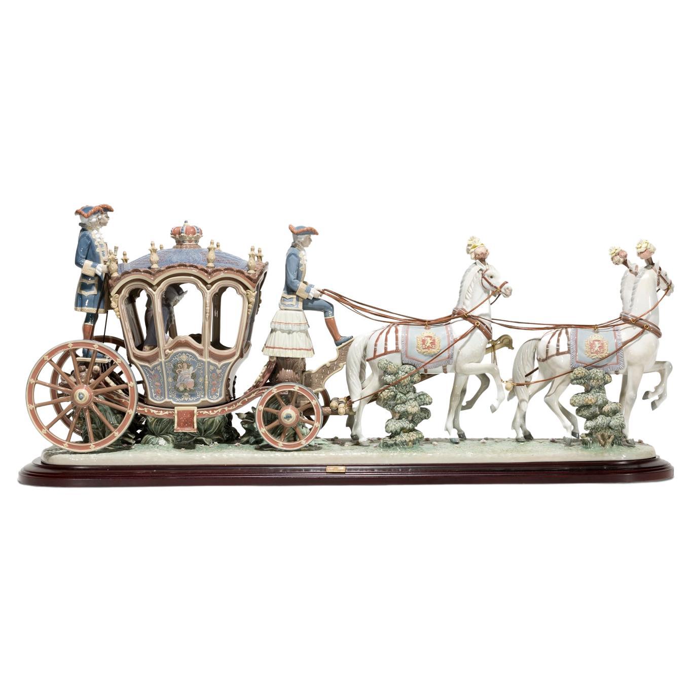 Lladro Francesco Catala 18ème siècle Coach Porcelaine Ecole de Vatala Ltd Ed. en vente