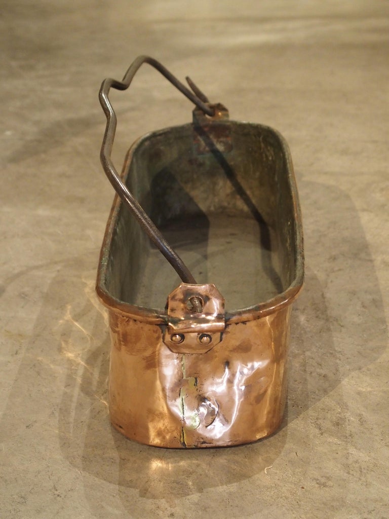 18th Century Coat of Arms Copper Fish Poacher from France at 1stDibs