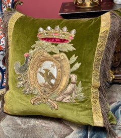 18th Century Coat of Arms Pillow