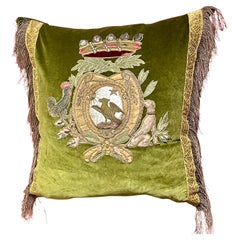 18th Century Coat of Arms Pillow