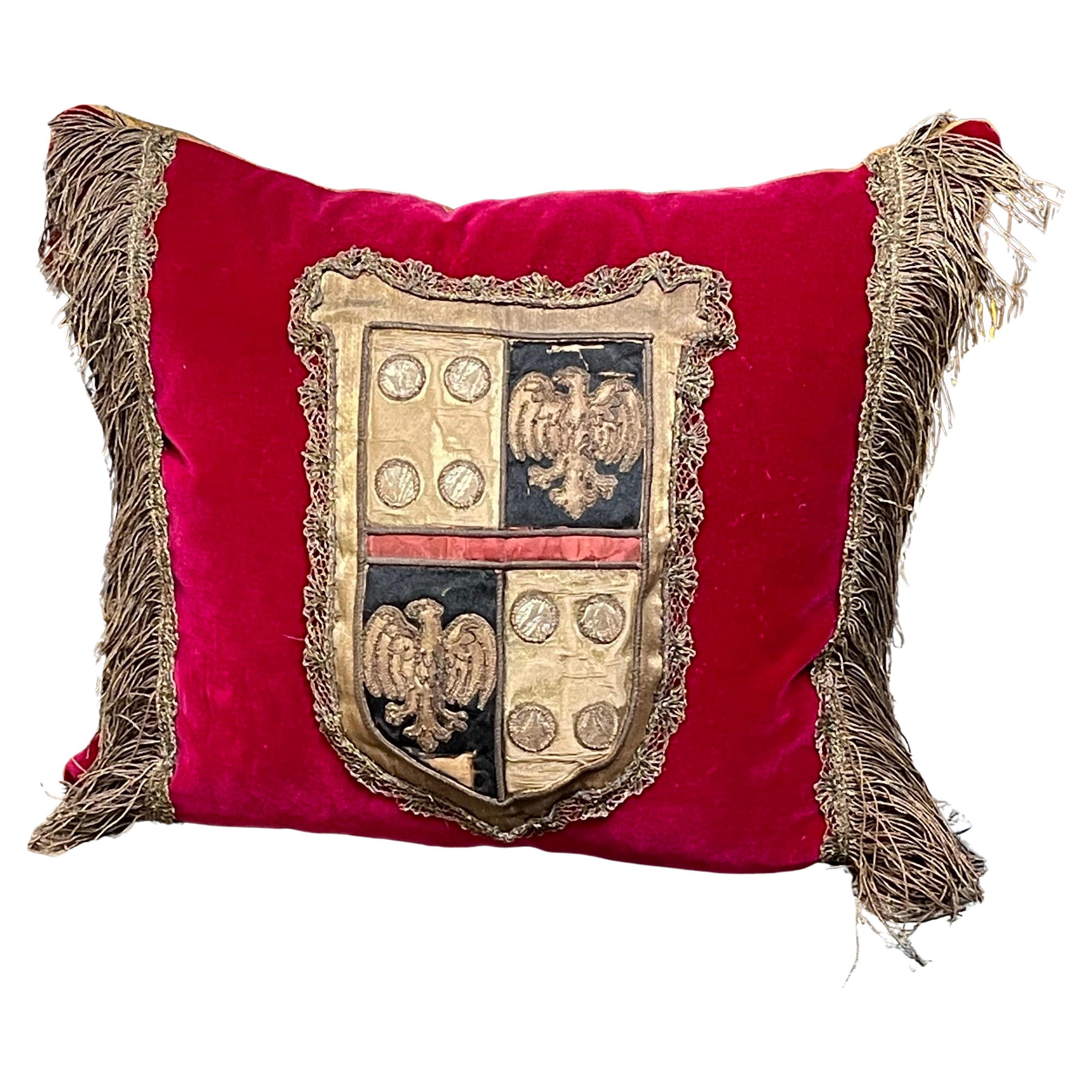 18th Century Coat of Arms Pillow