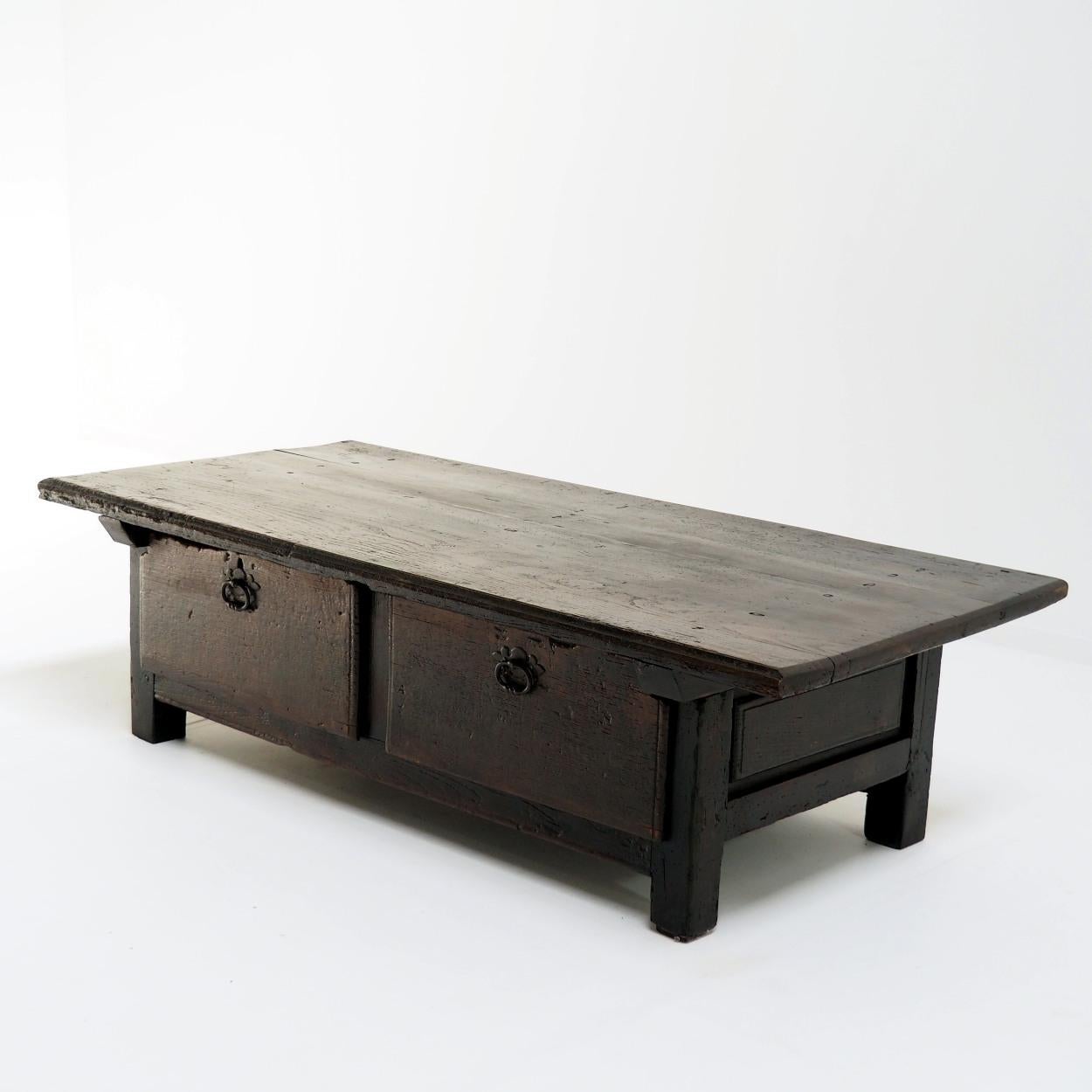 Belgian 18th Century Coffee Table made from a Banker or Merchant’s Table For Sale